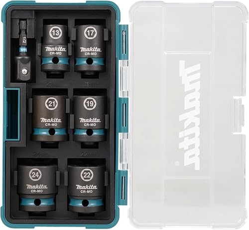 Coffret de 6 douilles IMPACT BLACK + Adaptateur HEXA 1/4'…