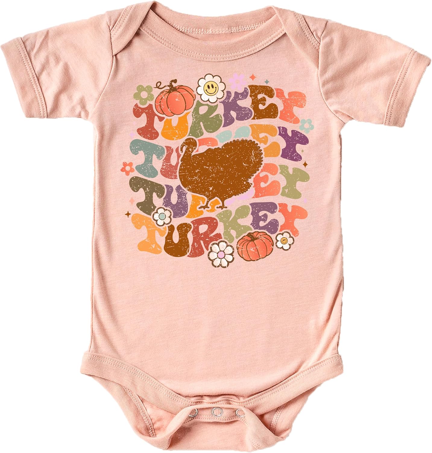 Olive Loves Apple Groovy Turkey Fall Thanksgiving Matching Family Shirts and Bodysuits for Women and Girls