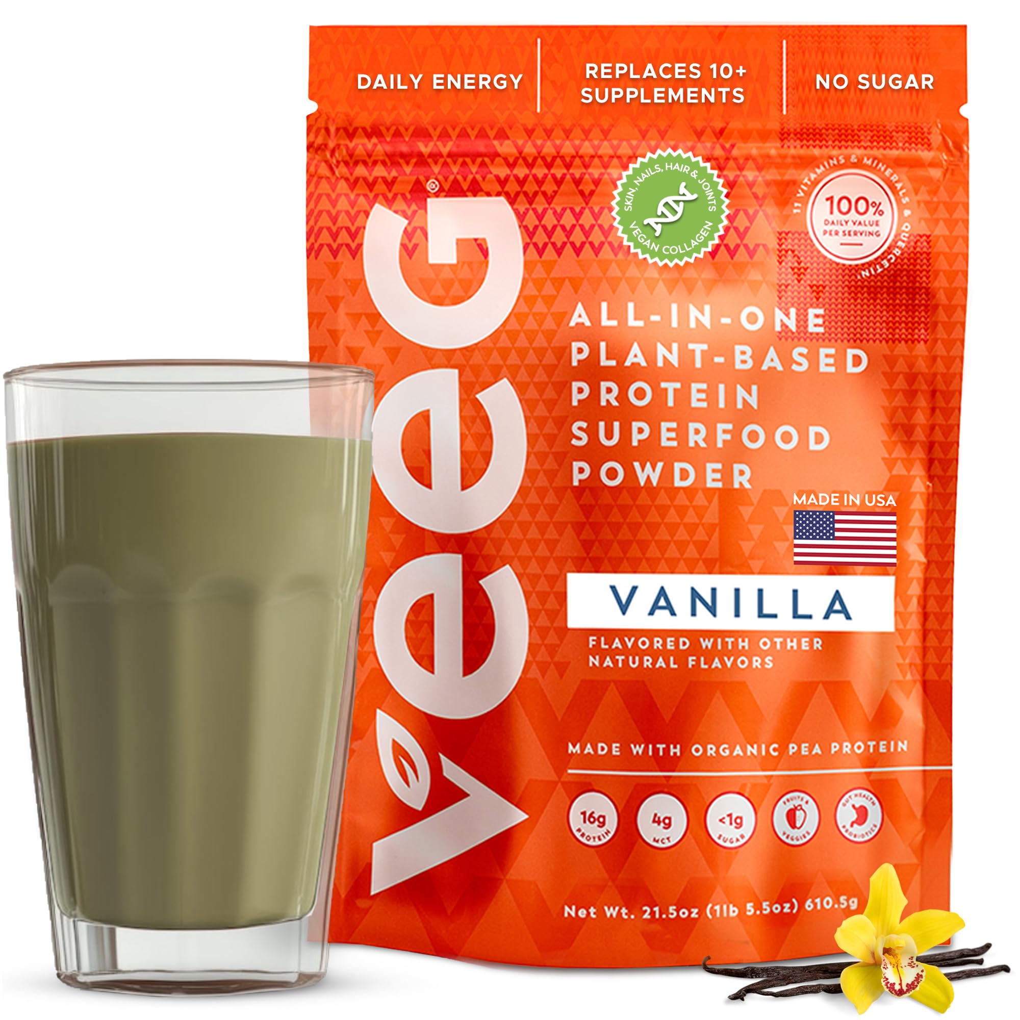 Nutiva USDA Organic Cold-Pressed Hemp Seed Plant Protein Power, 3 Pound, Fiber Plus With Essential Amino Acids, Non-GMO, Whole 30 Approved, Vegan & Keto