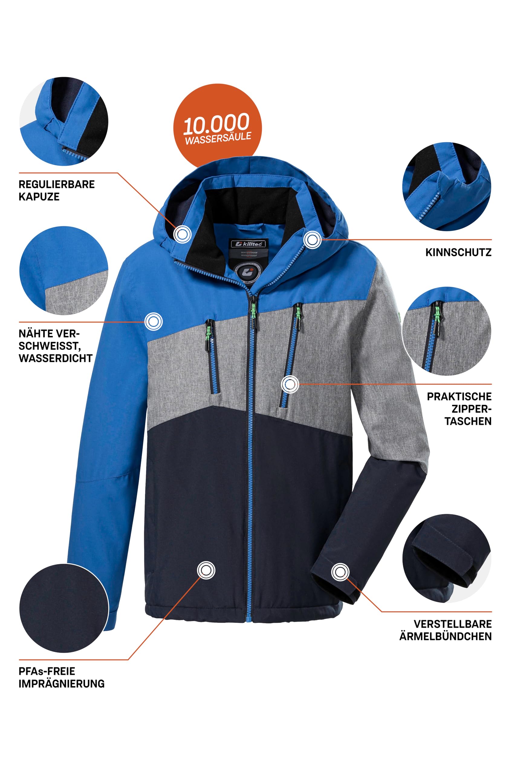 Killtec Kow 204 Bys Jckt Chaqueta outdoor con capucha Niños