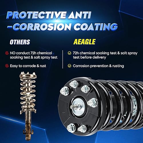 Miniatura 9 de Conjunto de amortiguador de puntal delantero con resorte helicoidal para Honda Accord 2003-2007, reemplazar 172123L 172123R, izquierdo y derecho, 2