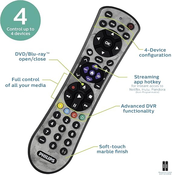 Philips Universal Remote Control, Samsung TV Remote Replacement
