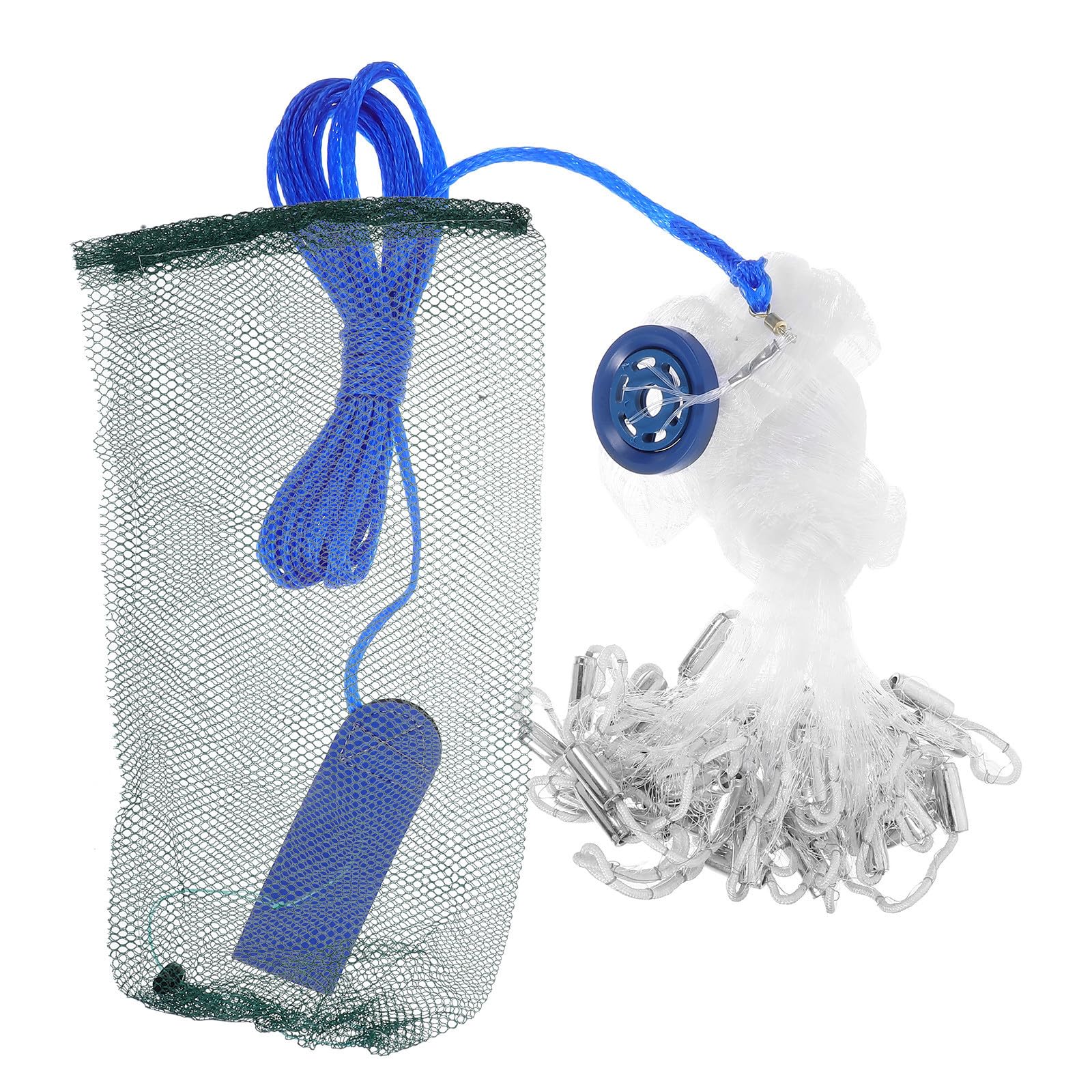 Toyvian Filet de Pêche Jeté sans Anneau, Lancer Le Filet de Pêche 1, 5 M