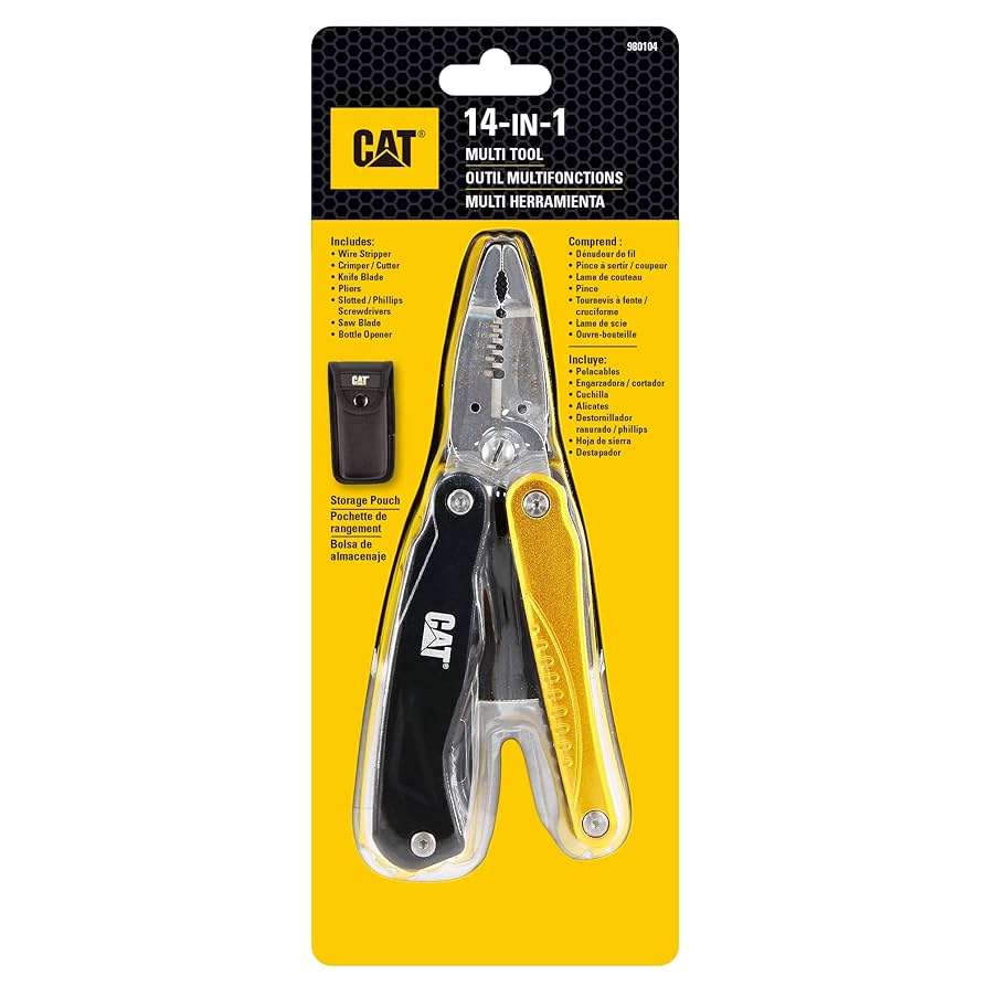 カッター 484 Amazon.com: Cat 14-in-1 Multi-Pliers Stainless Steel Multi