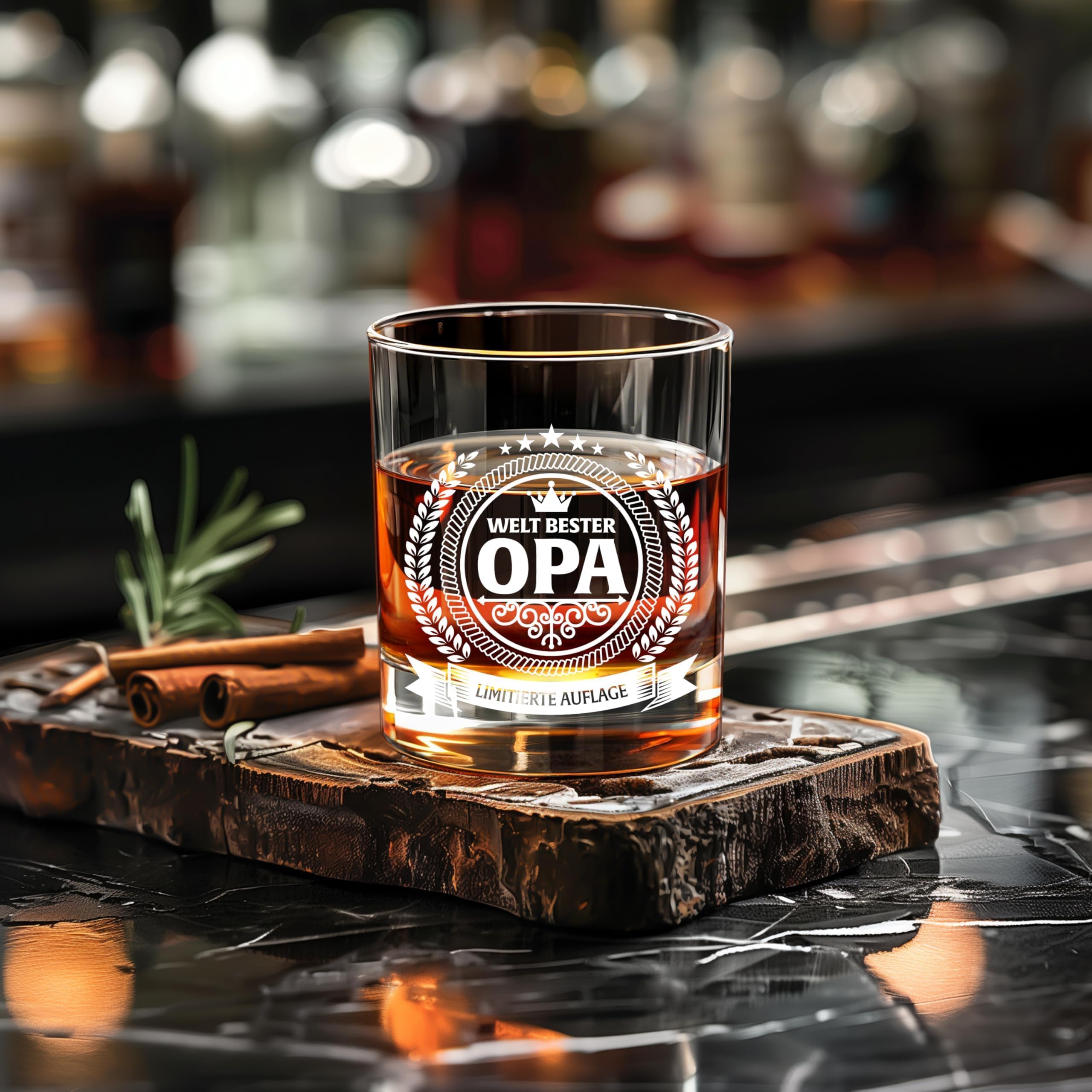 LIGHTEN LIFE Geschenke Für Opa,Whiskyglas Für Opa In Holzkiste Hochwertige Geburtstagsgeschenke F R Opa Ideale Geschenke F R Opa Von Enkelkindern Geschenkideen Zum Geburtstag F R Opa 360 Ml