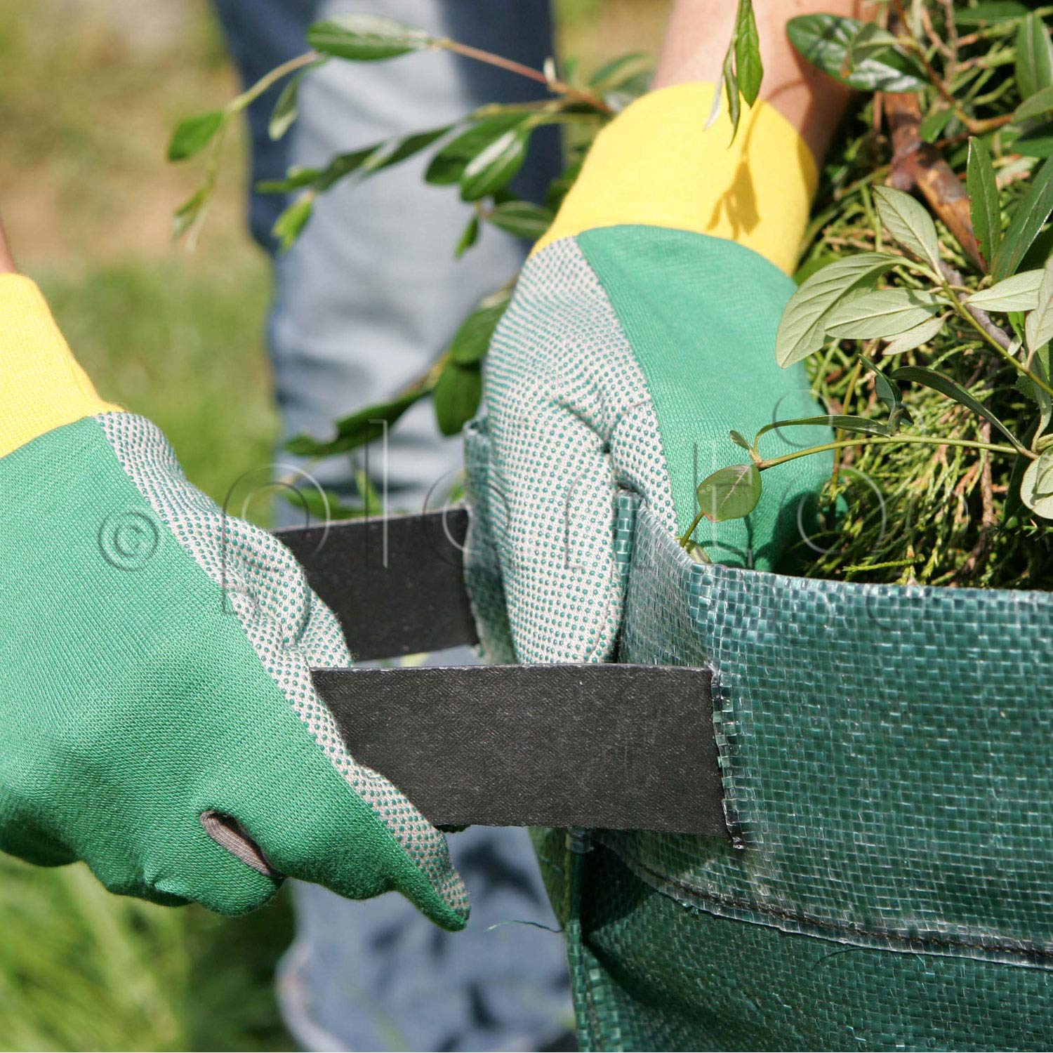 planto Gartensack Gartenabfallsack Gartensammler Gartentasche Abfallsack Gartentaschen für Gartenabfall Laubsack in Profi-Qualität (285 Liter, ⌀ 69 x 77 cm) 1 Stück