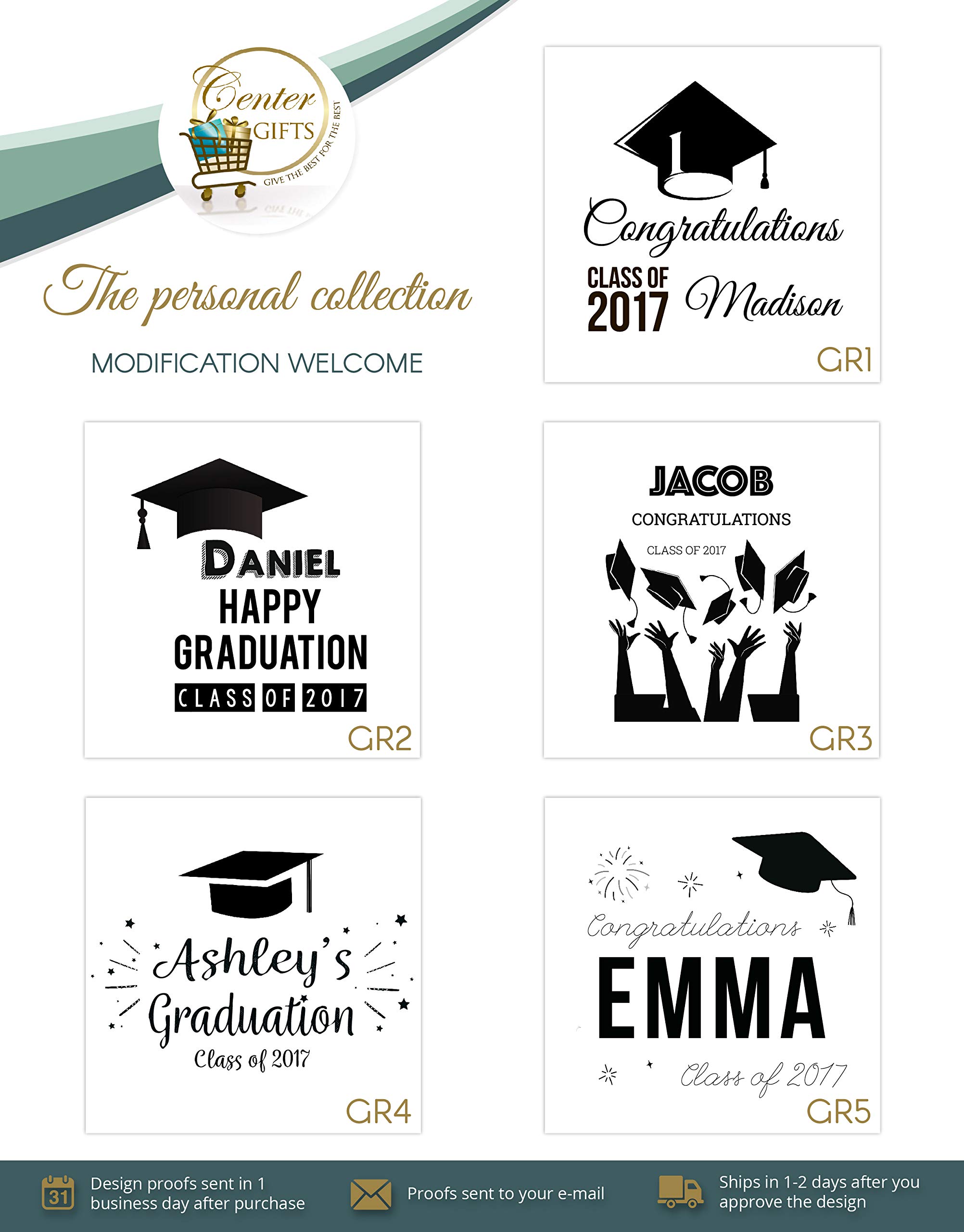CenterGifts Personalized Graduation 11 Oz Mint Julep Style Cup