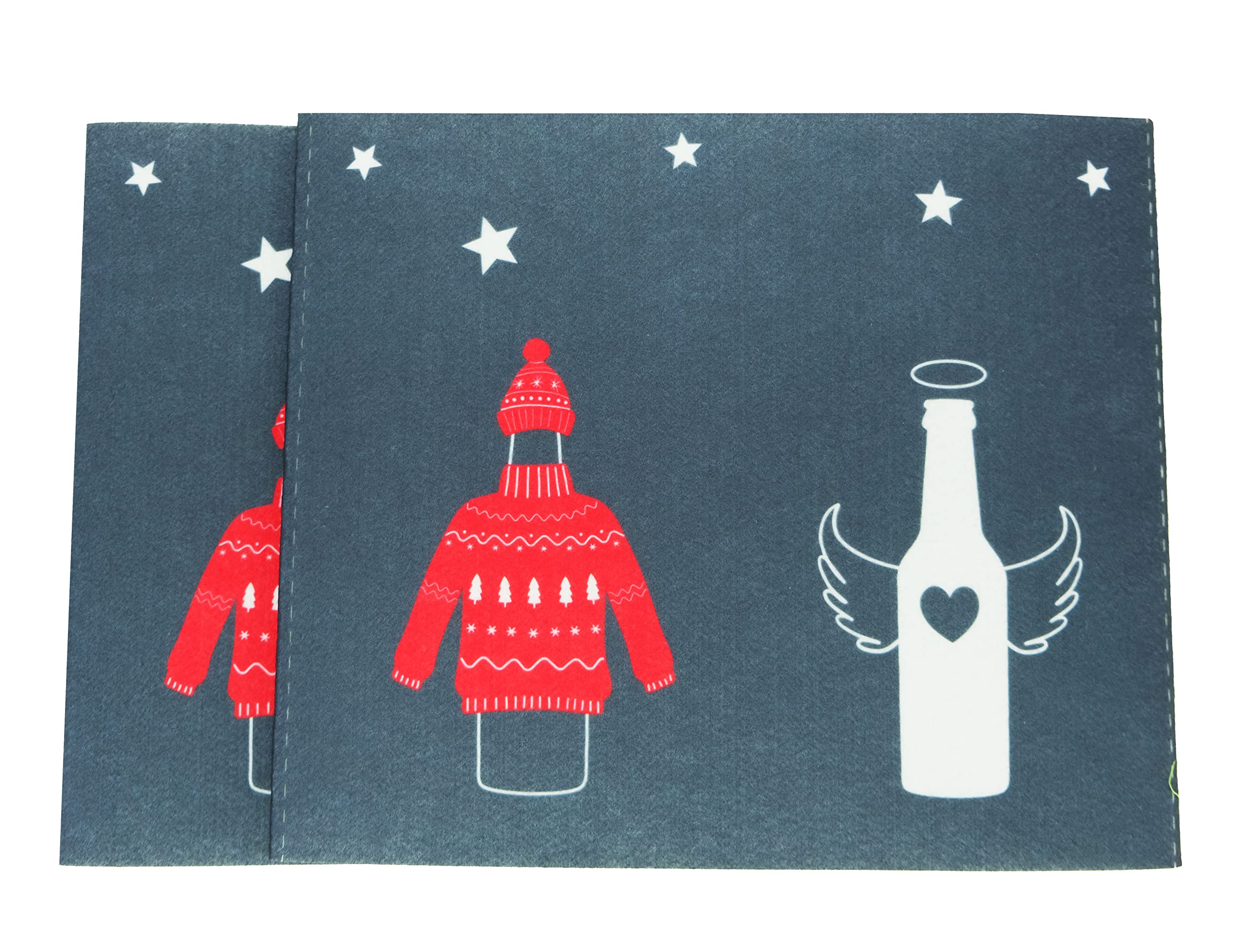 Bock op Kölle Craft Set for Beer Crate Felt with Velcro Fastening Grey, gray - Image 3