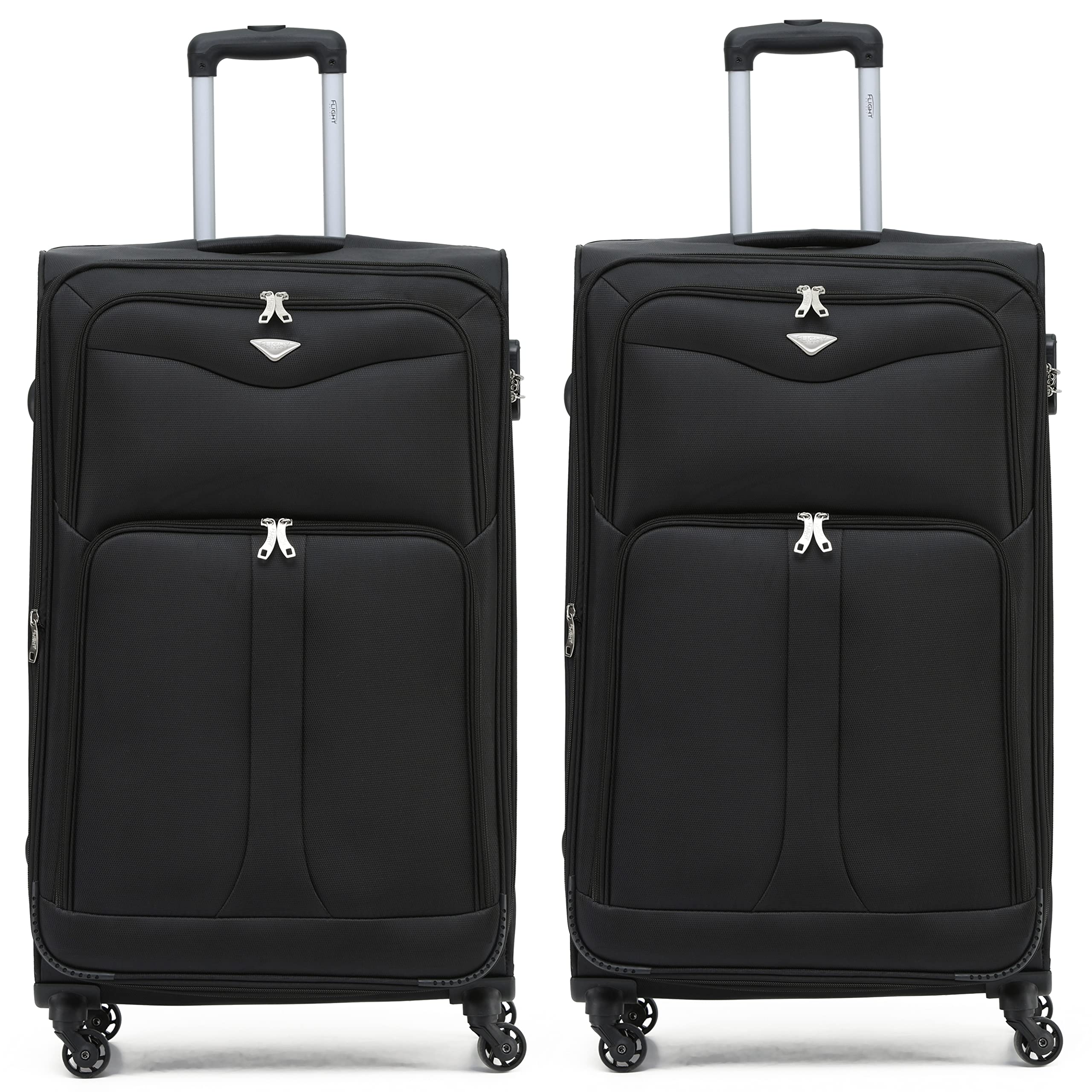 Flight Knight Lightweight 4 Wheel 800D Soft Case Suitcases Anti Crack Cabin & Hold Luggage Options Approved for Over 100 Airlines Including easyJet, BA & Many More! — view 117