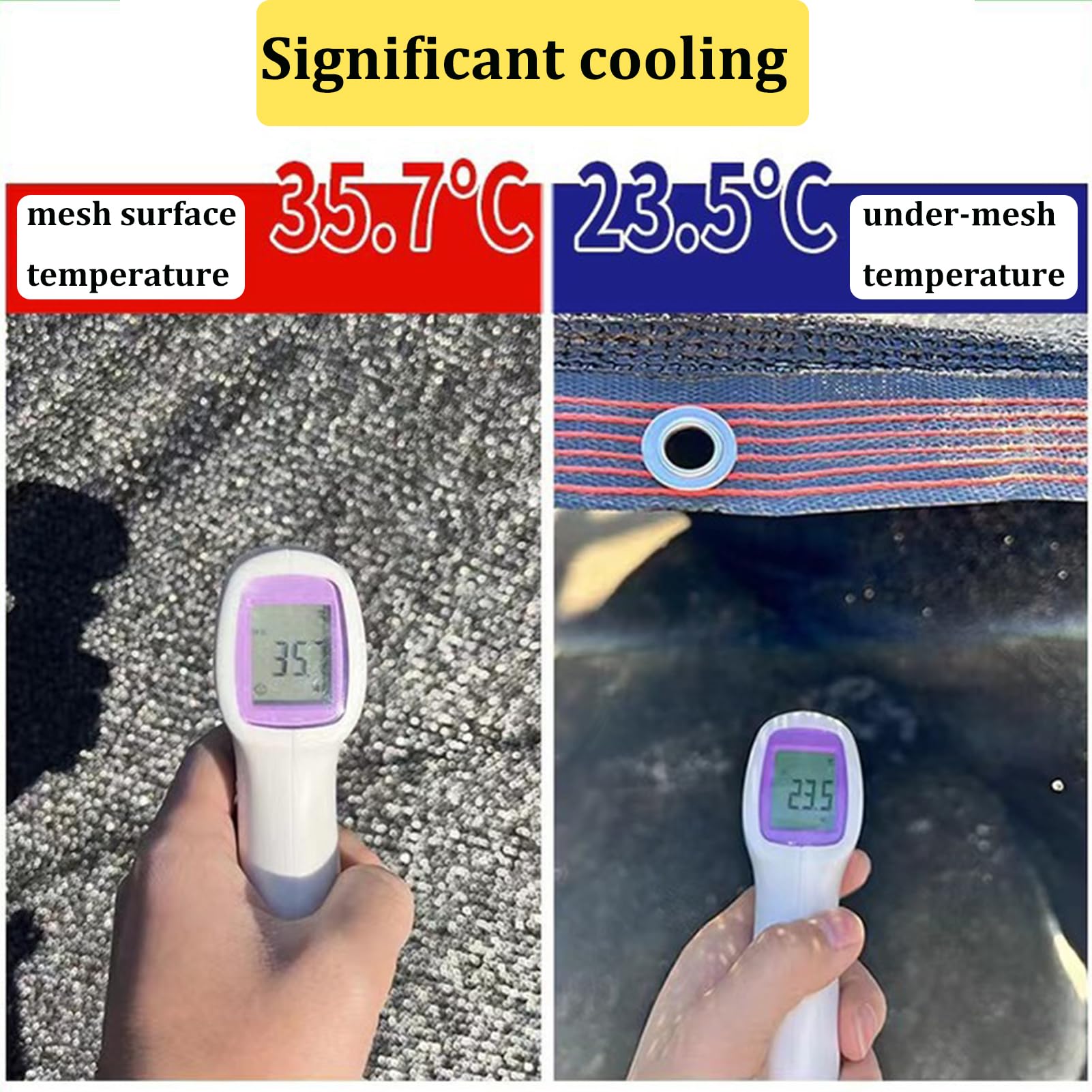Genérico Malla De Sombra con Ojales,80% Red De Sombra,Transpirable,Cortavientos con Protección UV,Ideal para Cubiertas De Patio, Invernaderos, Jardines, Exteriores Y Techos,Negro,4x8.5m