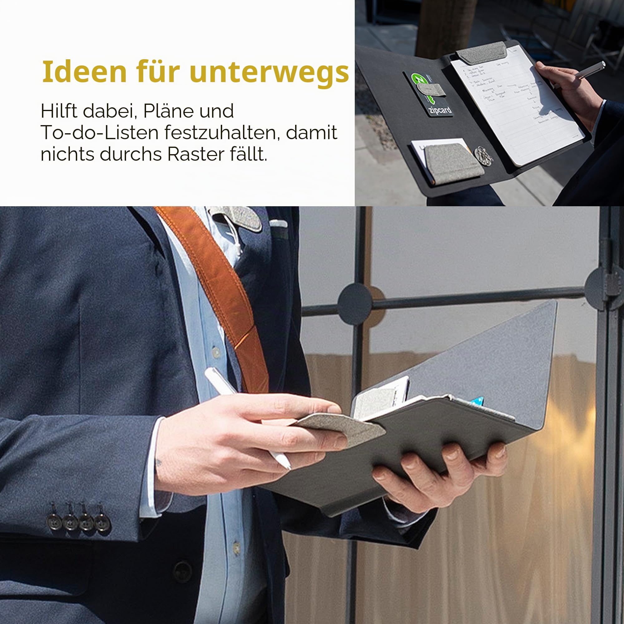 LHiDS Multifunctional Magnetic Board, Folio A4/A5 (Black, A5)