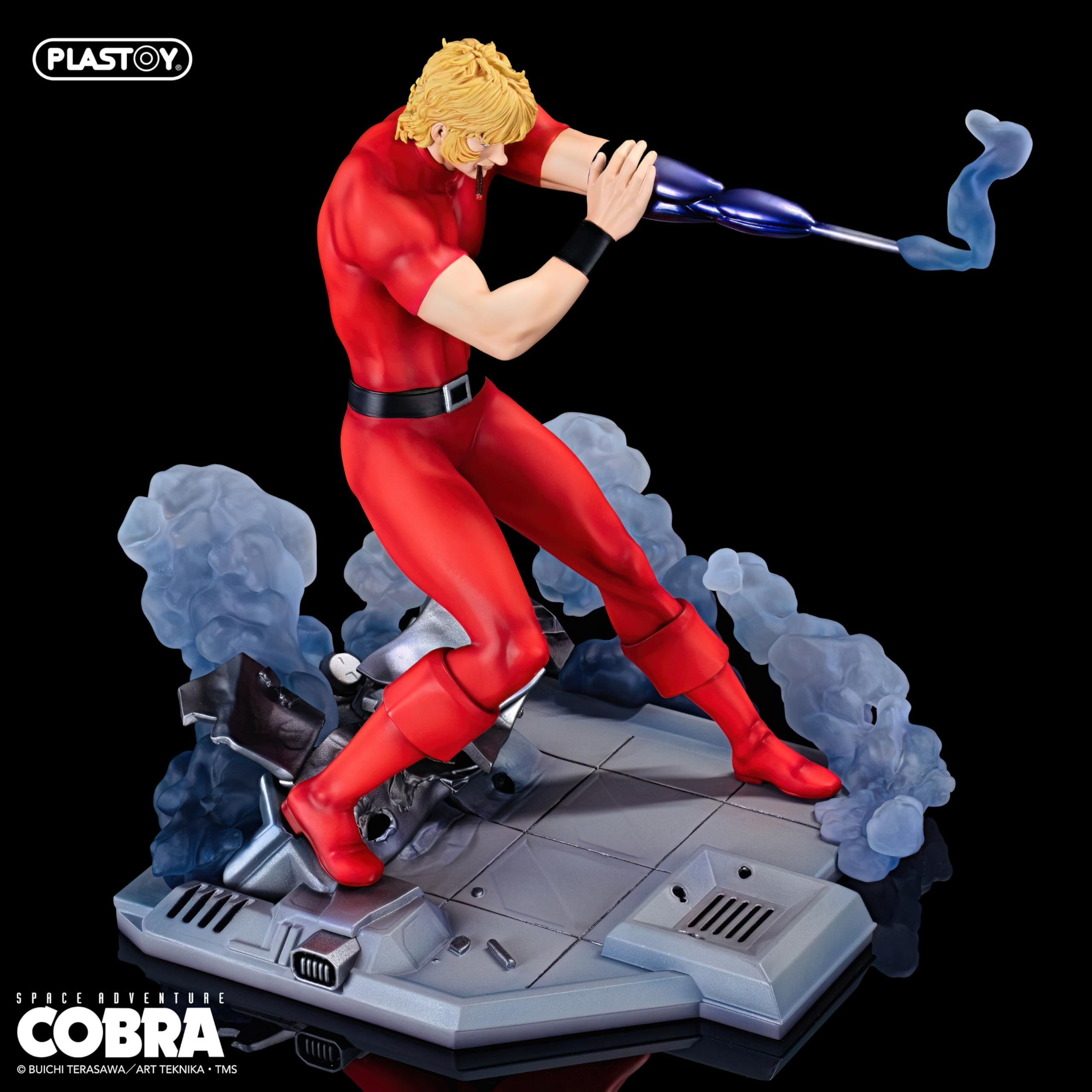 Plastoy Space Adventure Cobra Statuette de collection Cobra Psychogun - Édition limitée à 500 exemplaires - Résine - Format 1/6-28 cm