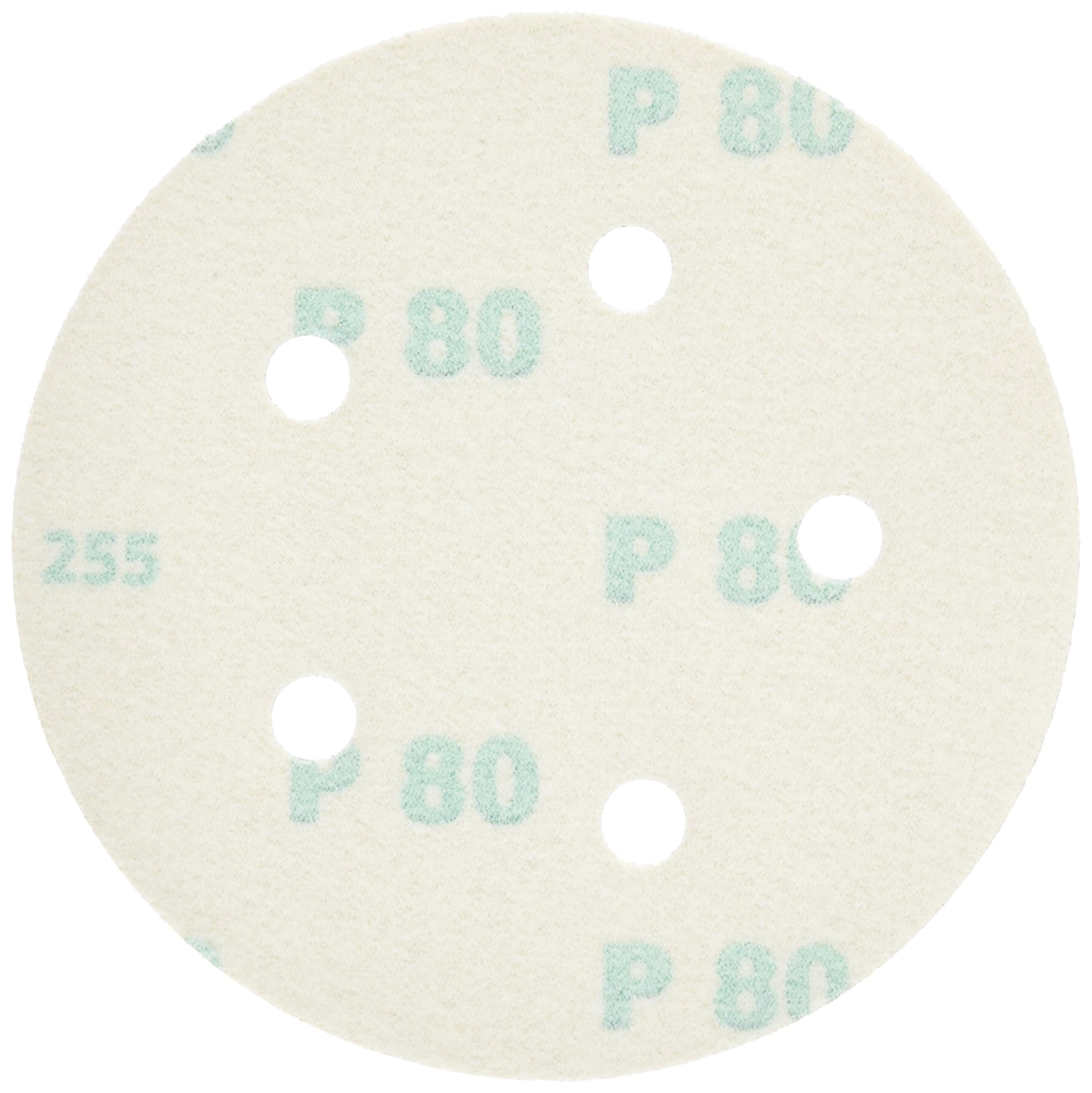 PORTER-CABLE 735500805 5-Inch 80 Grit Five-Hole Hook & Loop Sanding Discs (5-Pack)