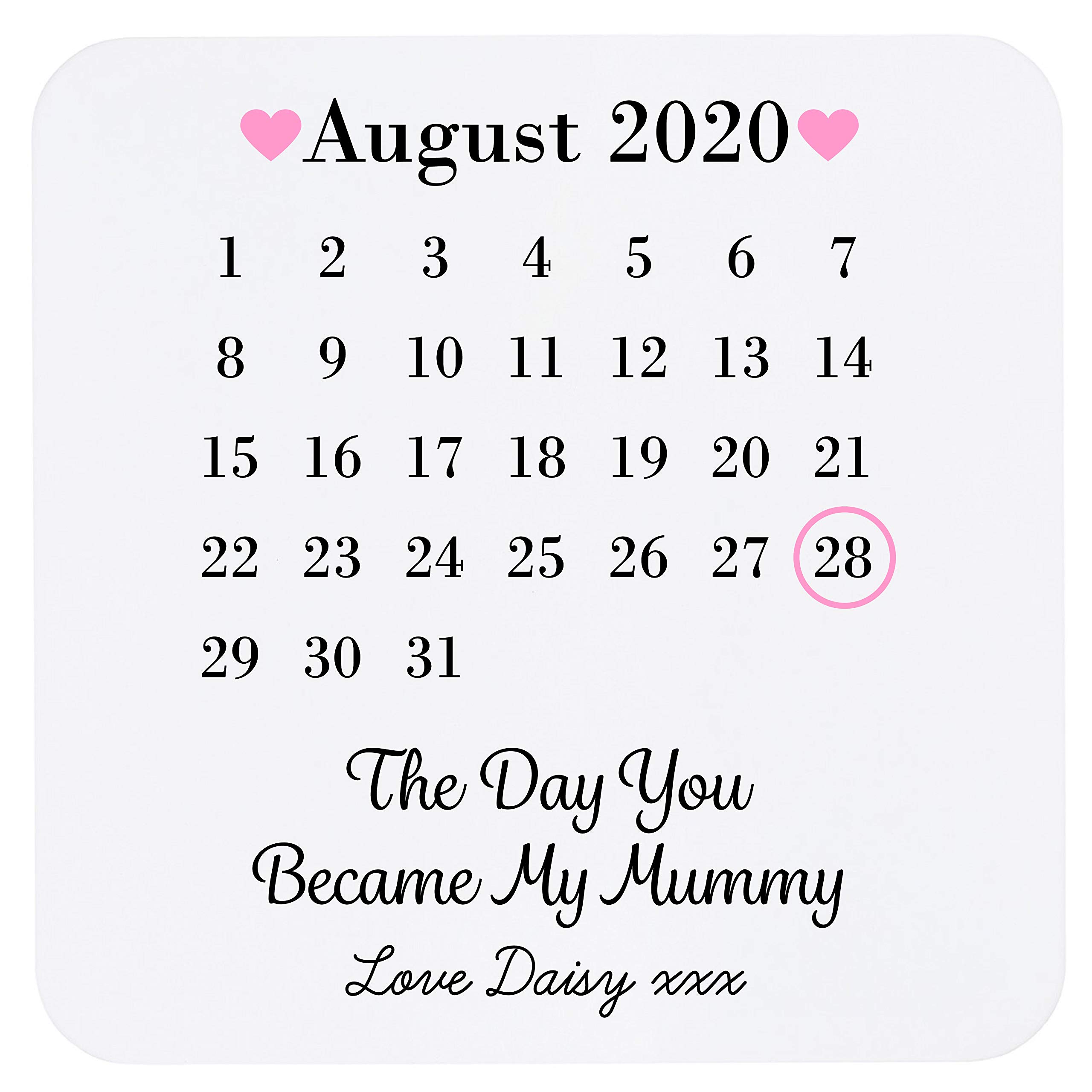Drifting Ducks White Personalised Sentimental Keepsake Day You Became My Mummy Date Metal Fridge Magnet Mother's Day New Baby Gift