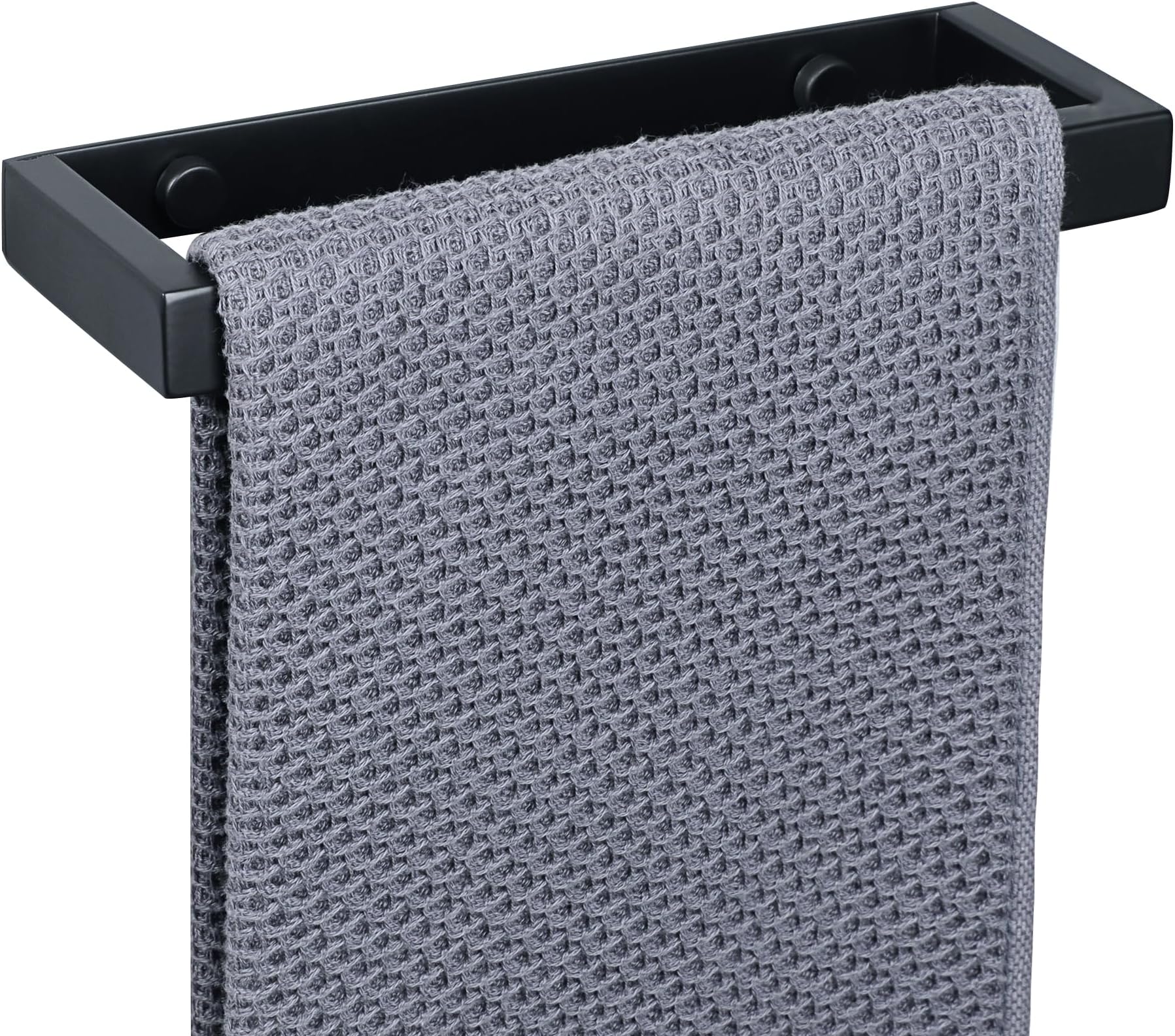 Sayayo Black Towel Rail Hand Towel Holder Towel Ring Wall Mounted for ...