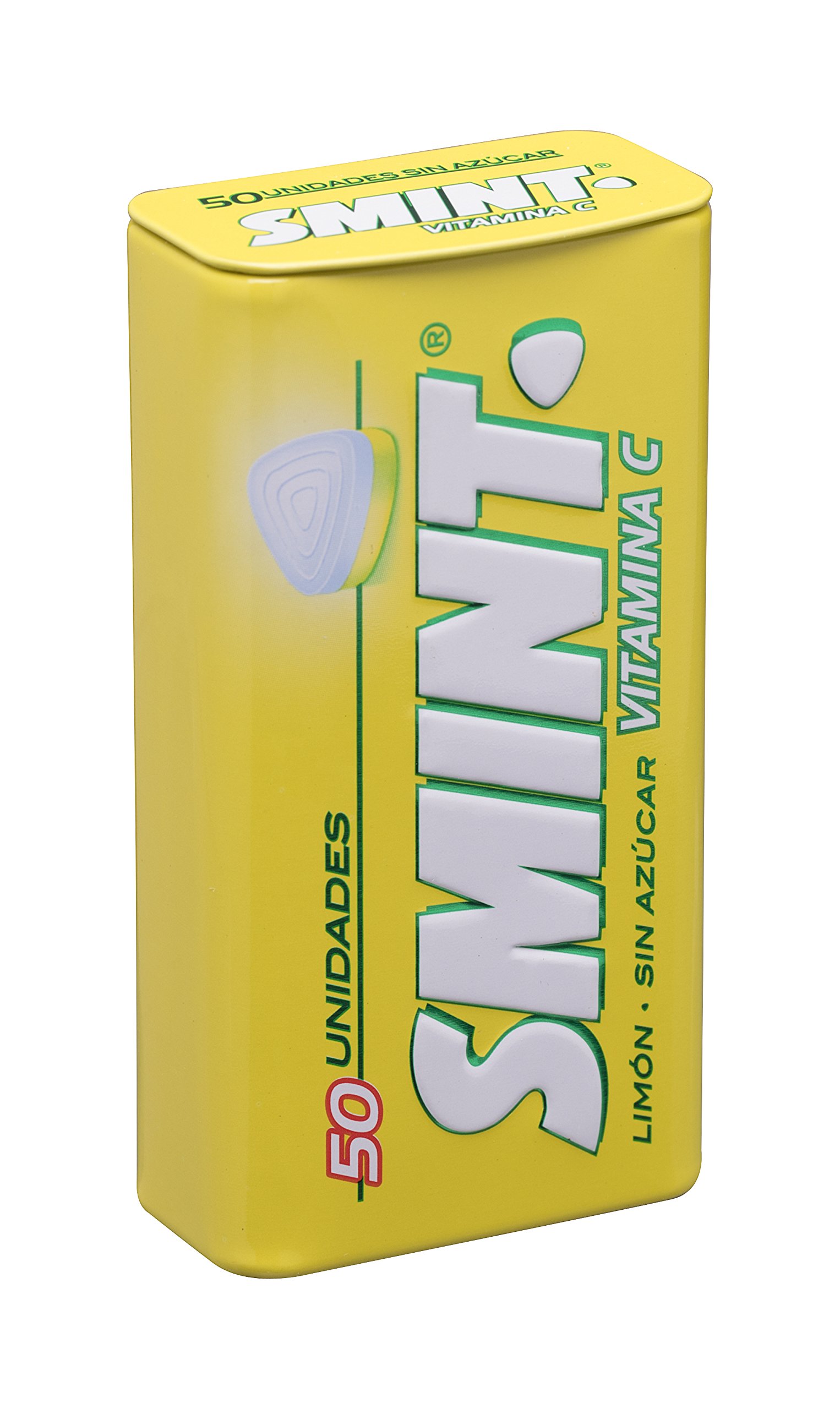 Smint Tin Limón, Caramelo Comprimido Sin Azúcar 12 unidades de 35 gr. (Total 420 gr.) + Tin Fresa, Caramelo Comprimido Sin Azúcar 12 unidades de 35 gr. (Total 420 gr.)