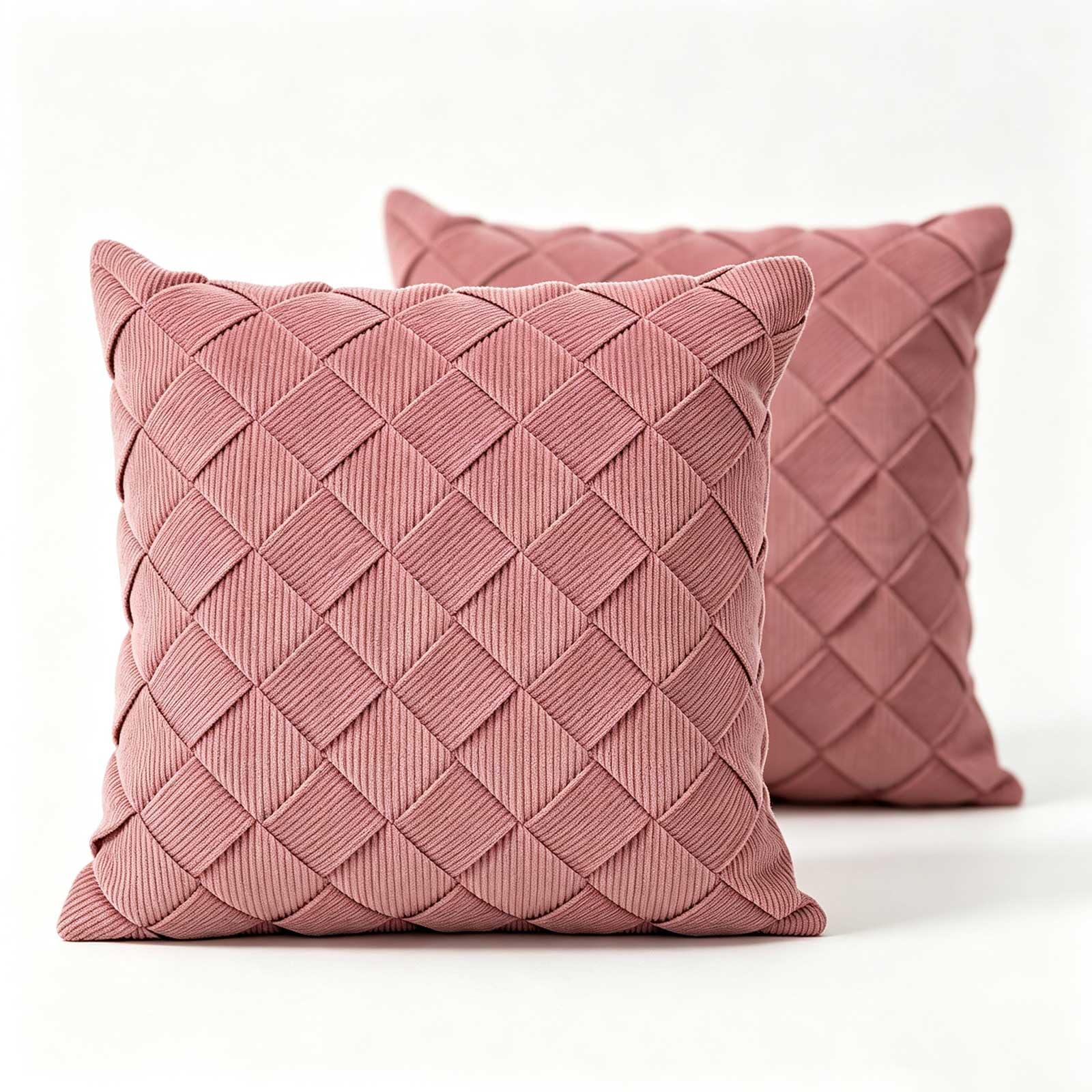 AXCTYSFP Corduroy Decorative Throw Pillow Covers Woven Pillowcases