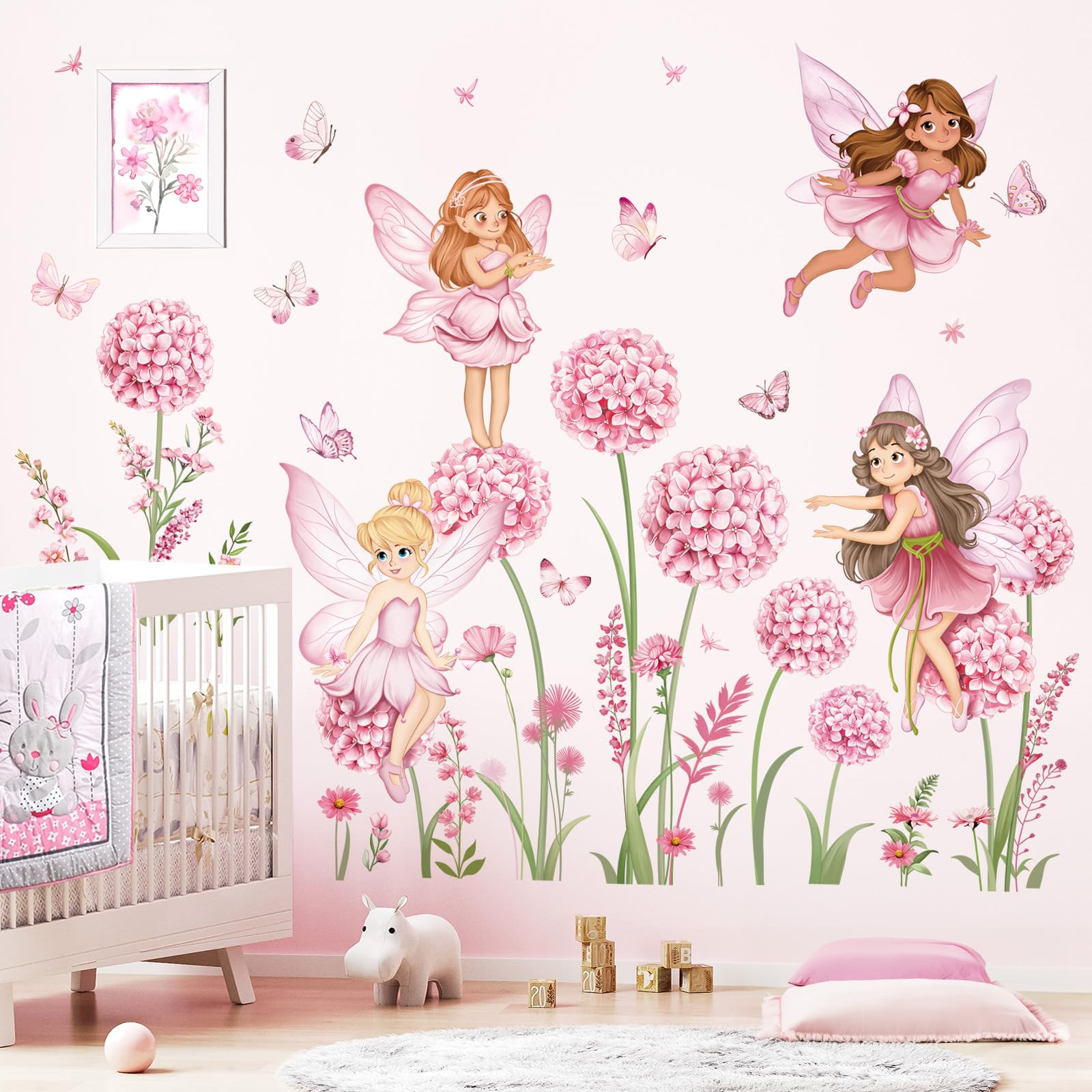 decalmile Kleurrijke Paardebloem Bloem Muurstickers Vliegende Bloemen