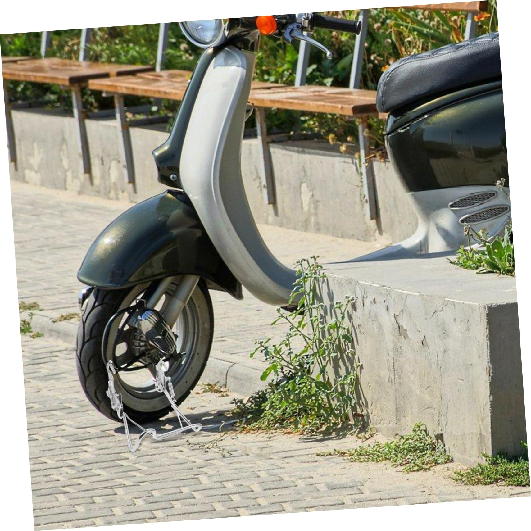 Béquille Double pour Support De Stationnement pour Scooter Électrique Robuste Et Solide