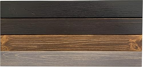 Miniatura 9 de Joel's Antiques - Estantería flotante rústica de 3 x 7 x 60 pulgadas, color marrón medio, grueso, fácil de colgar