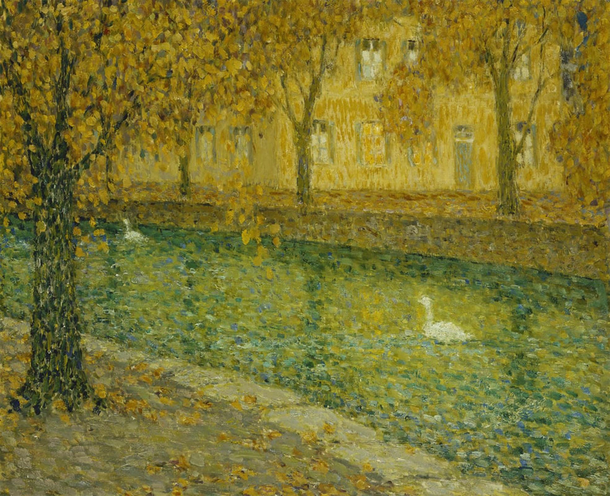 POSTERIIk Famous Print Pop Art Wall Art Graffiti the Canal Annecy by Henri Eugene Augustin Le Sidaner Art Prints for Home Decor 60x90cm
