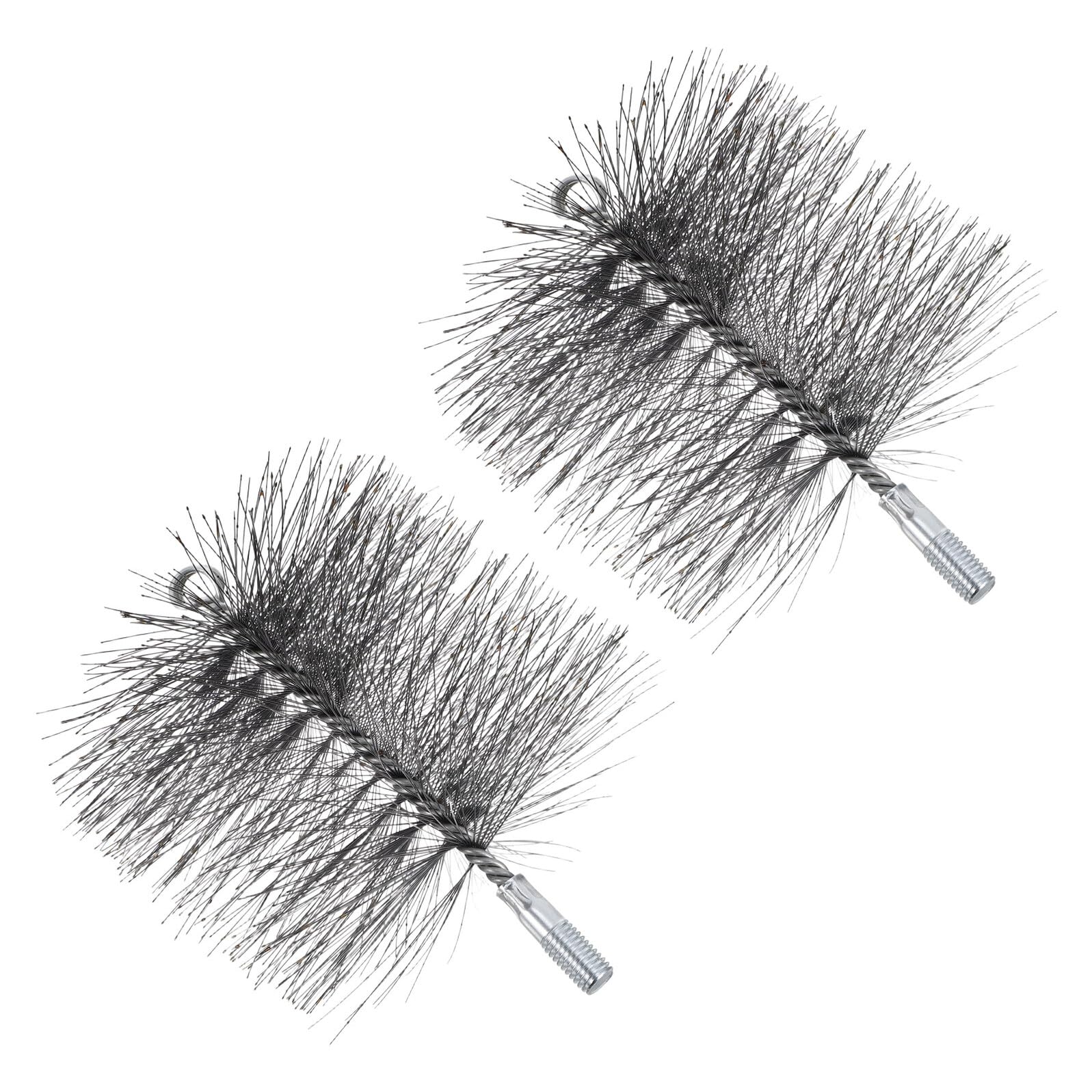 TOYANDONA Spazzola Spazzacamino in Metallo da 150 MM, Set 2 Pezzi per Pulizia Canne Fumarie e Legna, Strumento Smontaggio Veloce per Pulizia Facile e Sicura