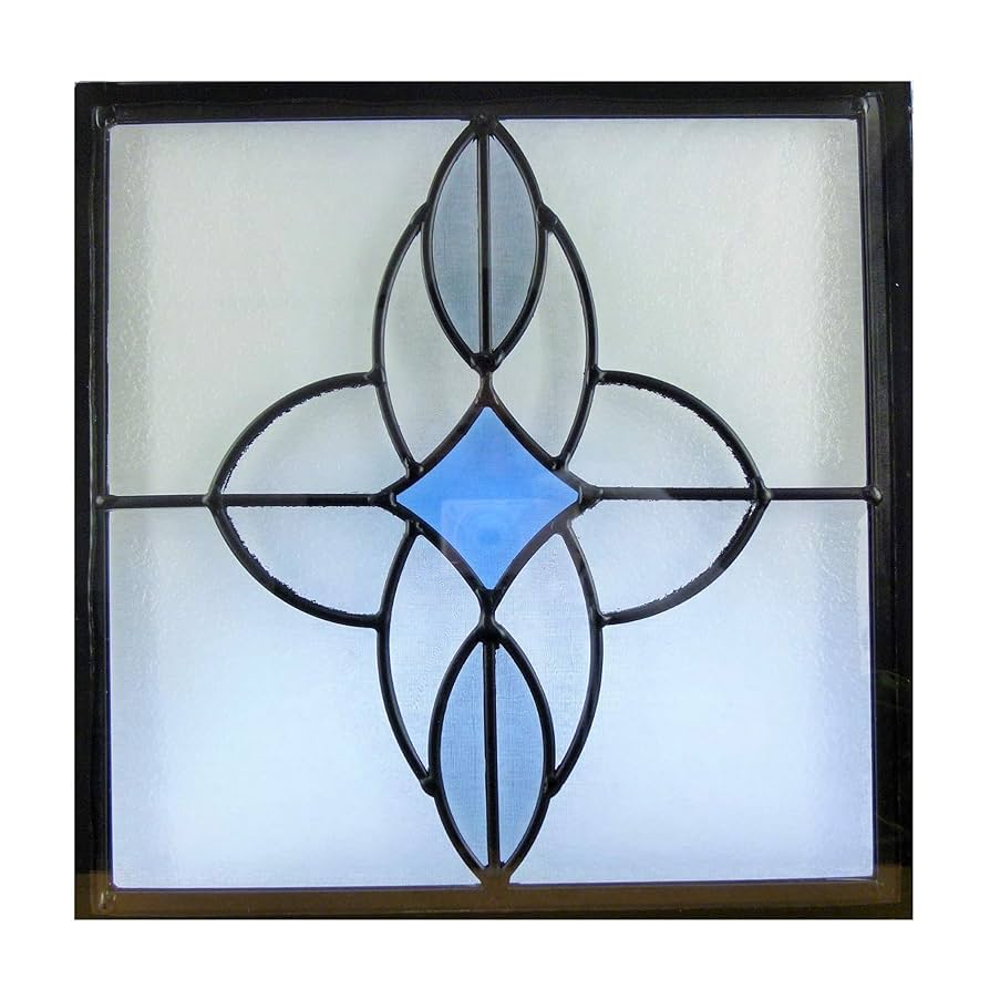 ステンドグラスパネル　扉 三層構造ピュアステンドグラス<br>Jサイズ H1625×W177×T20 株式