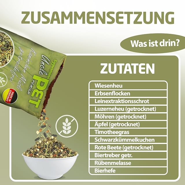 Foto 5 de 7 de Eggersmann Uncle Pet Premium - Alimento para Conejos sin Cereales 15 kg con Verduras, Hierbas y Alfalfa…