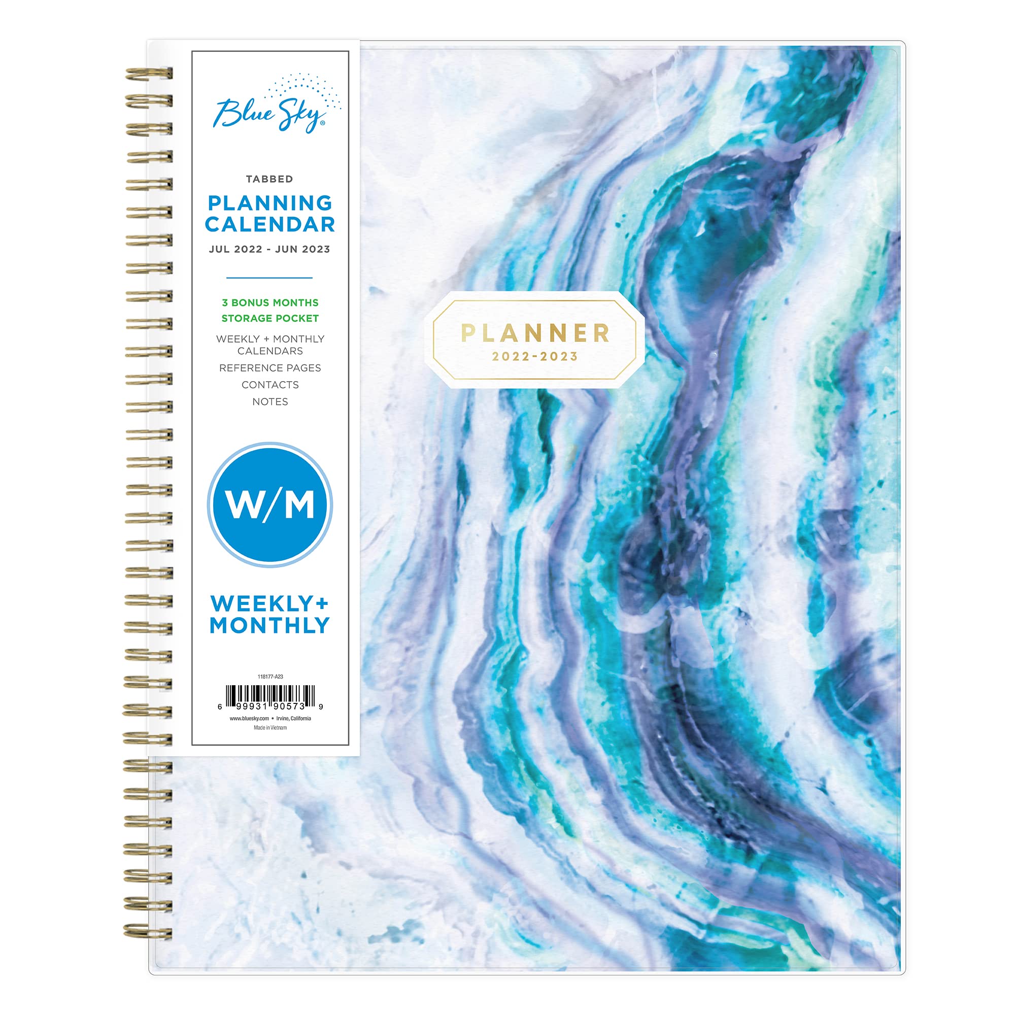 2023 Calendar Blue Sky Amazon Com Blue Sky 2022 2023 Academic Year Weekly Monthly Planner 8 5 X 11 Frosted Flexible Cover Wirebound Gemma 118177 A23 Everything Else