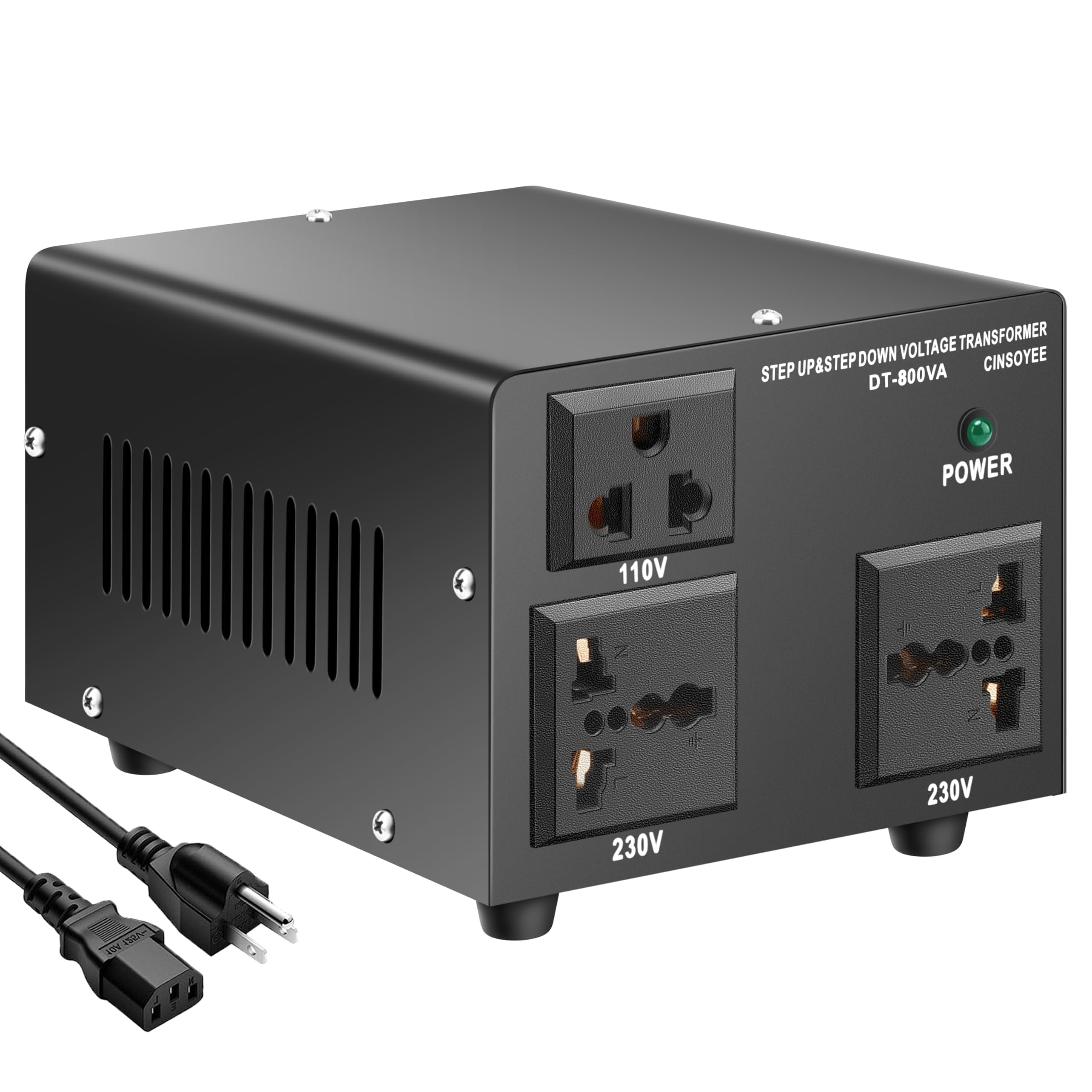 500W Voltage Converter Transformer,220V to110V/110 to 220V Set Up/Down Voltage Transformer Power Converter,Circuit Breaker Protection,CE FC ROSH Certified