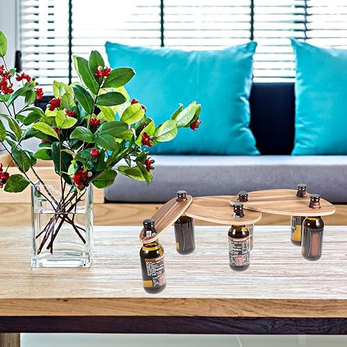 Miniatura 9 de Hemoton Juego de 3 bandejas para servir botellas de vino, bandejas de queso planas de madera, bandejas de queso, tabla de charcutería, tabla de