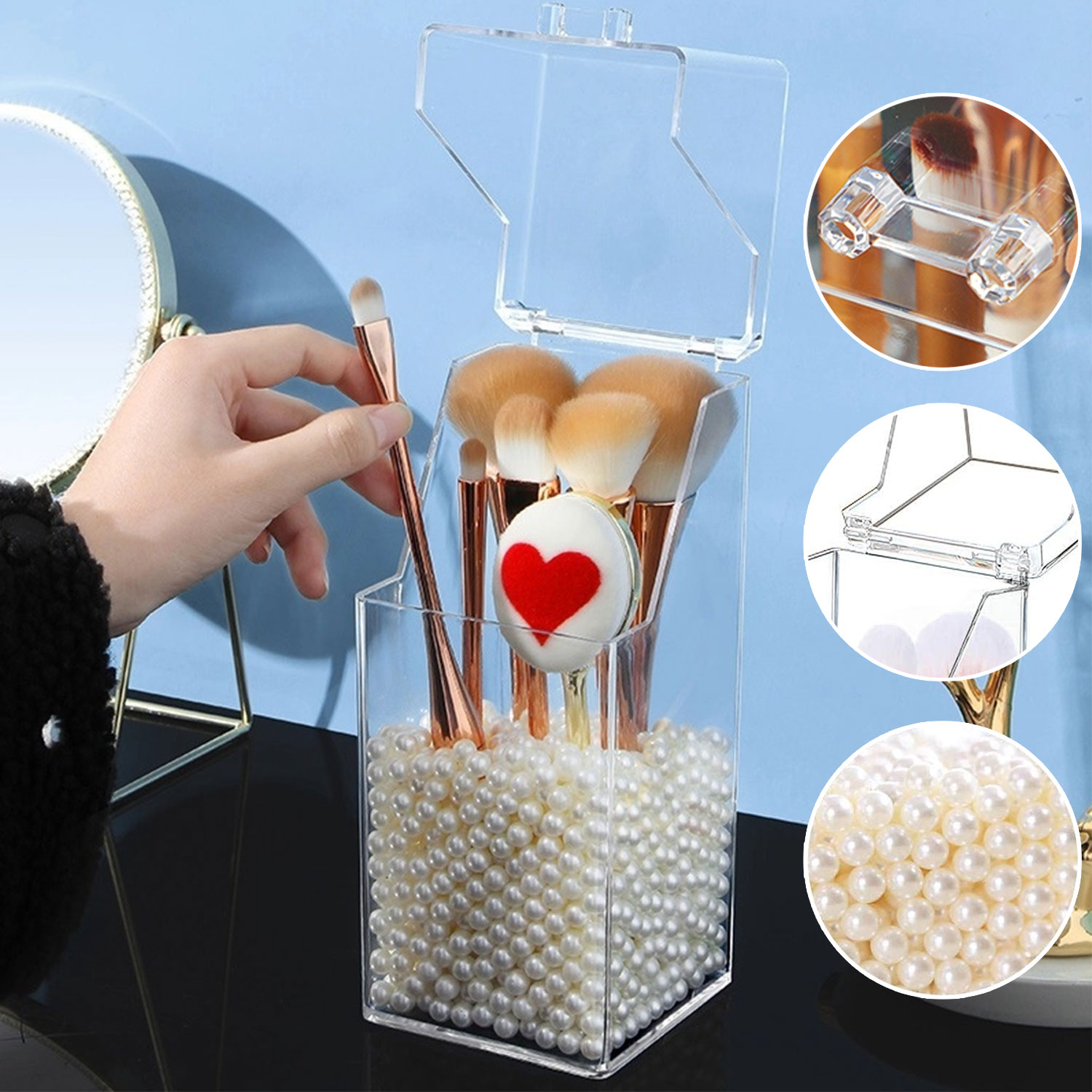 Organisateur De Maquillage Transparent | Range Maquillage