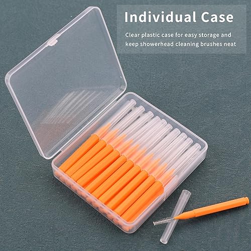 Miniatura 6 de Cepillo de limpieza de boquilla de ducha, antiobstrucción para cabezal de ducha, cepillo de limpieza para huecos de poros, limpieza de pezones de