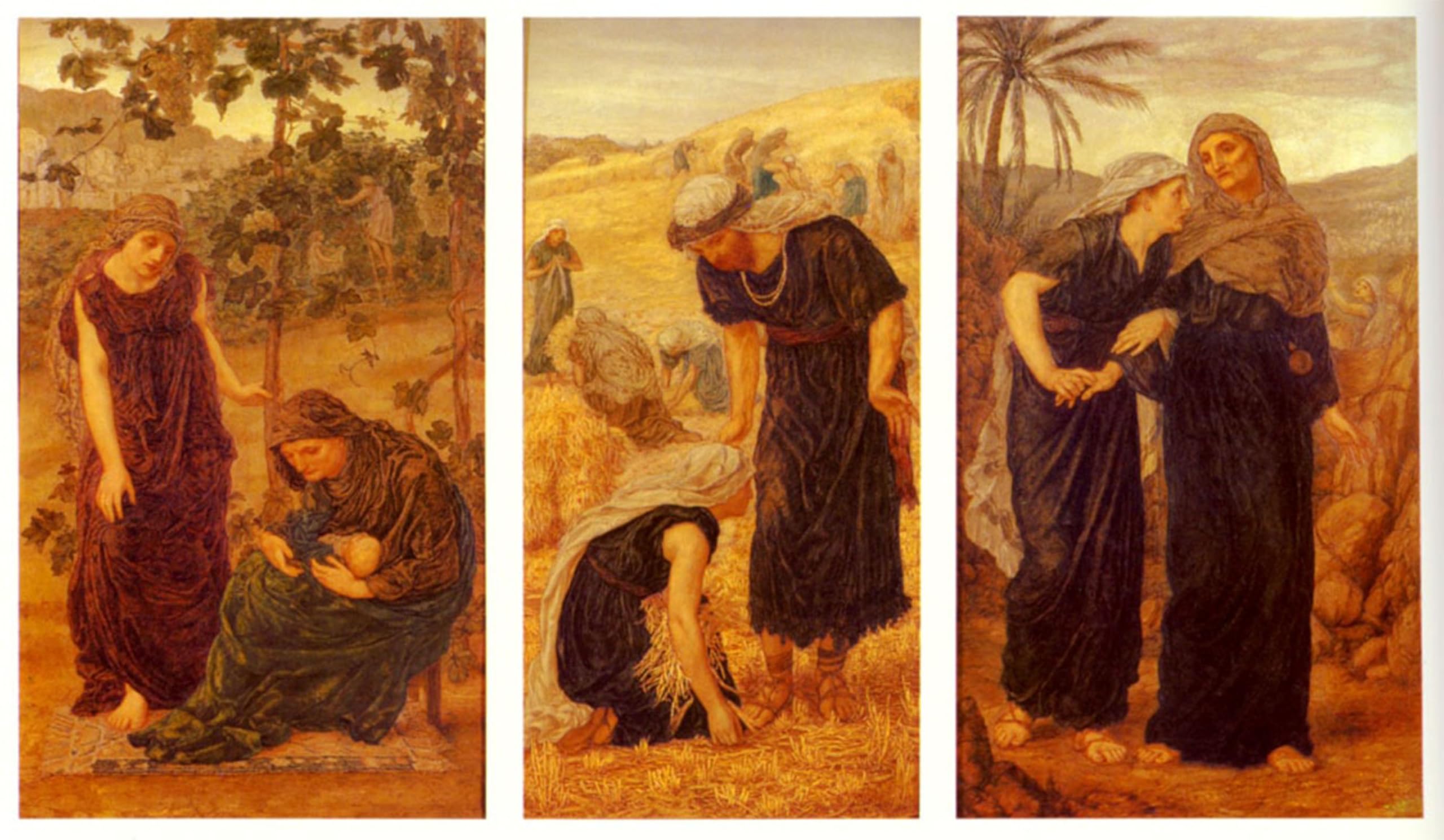 POSTERIIk Famous Modern Artwork Art Mural the Story of Ruth by Thomas Matthews Rooke Oil Paintings Pictures for Home Decor 60x90cm