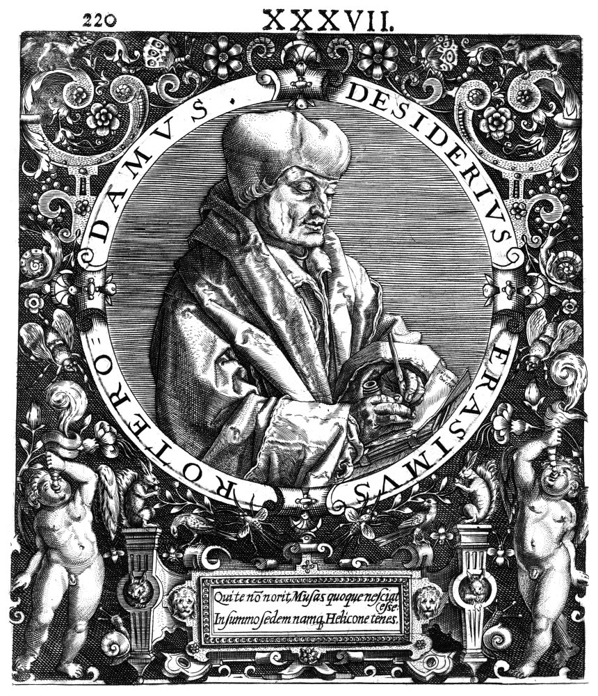 Desiderius Erasmus N(1466-1536) Known As Erasmus Of Rotterdam Dutch Humanist And Scholar Line Engraving 16Th Century Poster Print by (18 x 24)