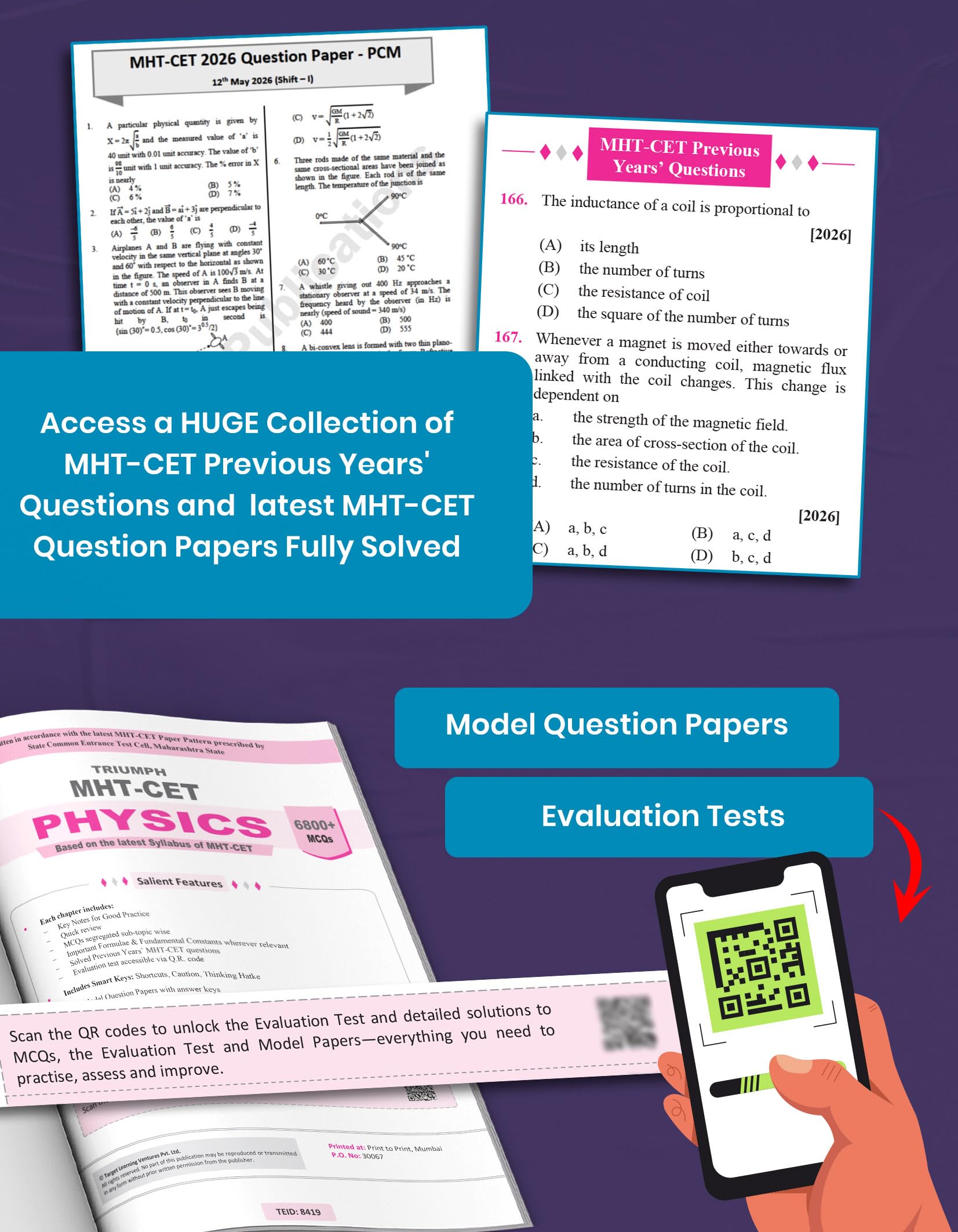 MHT-CET Triumph Physics Book for Engineering & Pharmacy Entrance Exam 2027 2