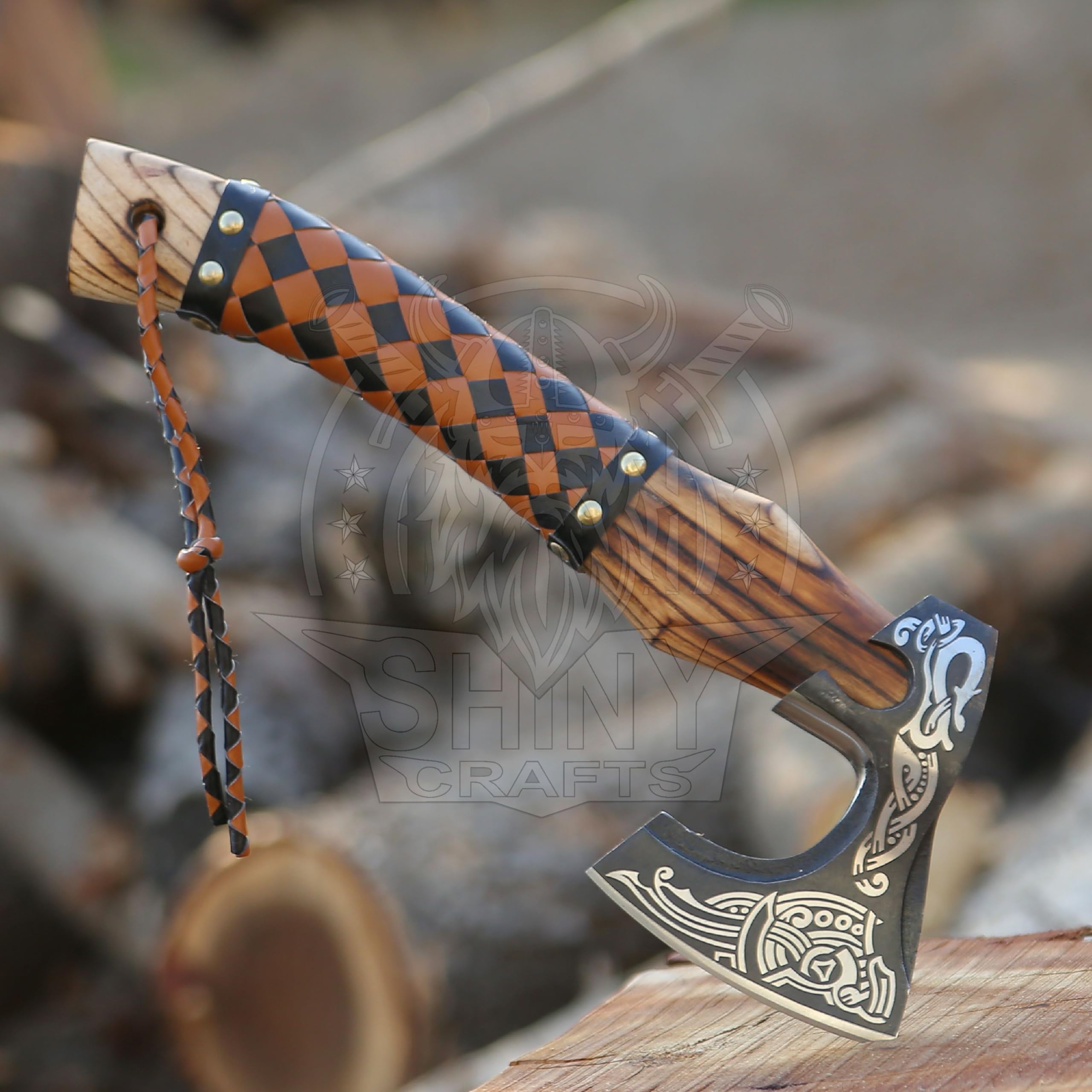 Amazon.com : SHINY CRAFTS®- Handmade Viking Axe – Unique