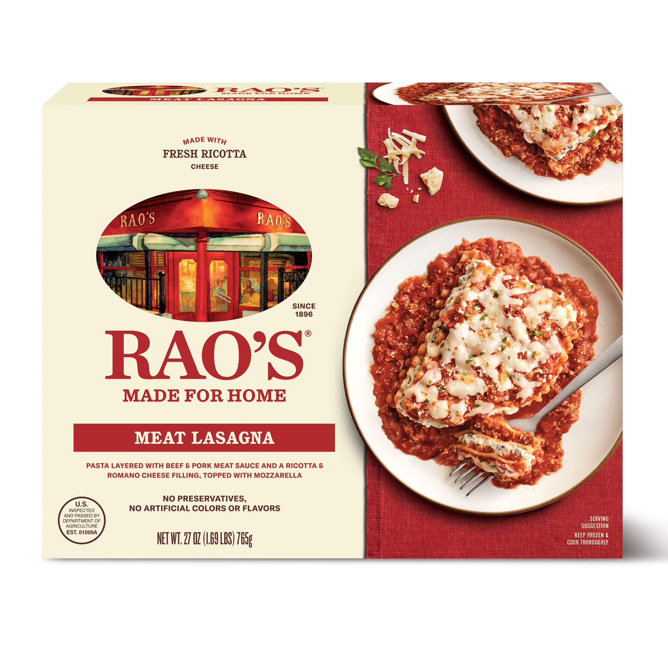 Rao's, Lasagna Meat, 27 Ounce,1.69 Pound (Pack of 1)