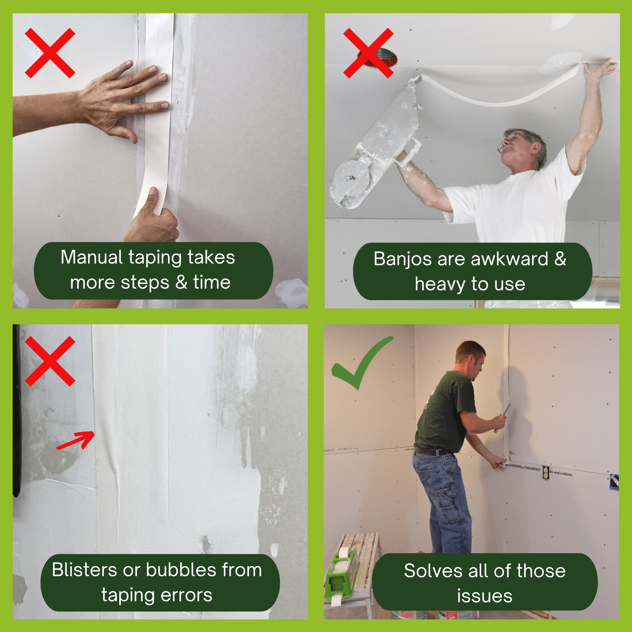 Buy TapeBuddy by Buddy Tools LLC FreeStanding Drywall Taping Tool