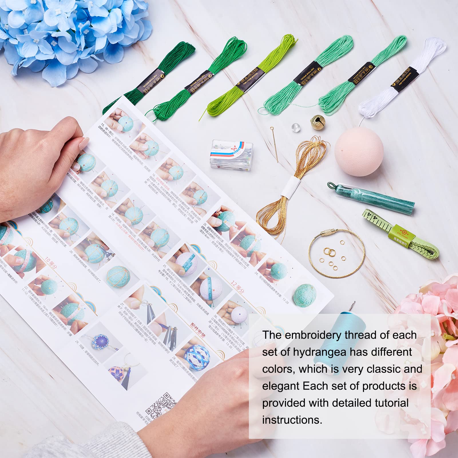 Amazon | Beadthoven 1セット入り 手まりキット 手作りハンドボール