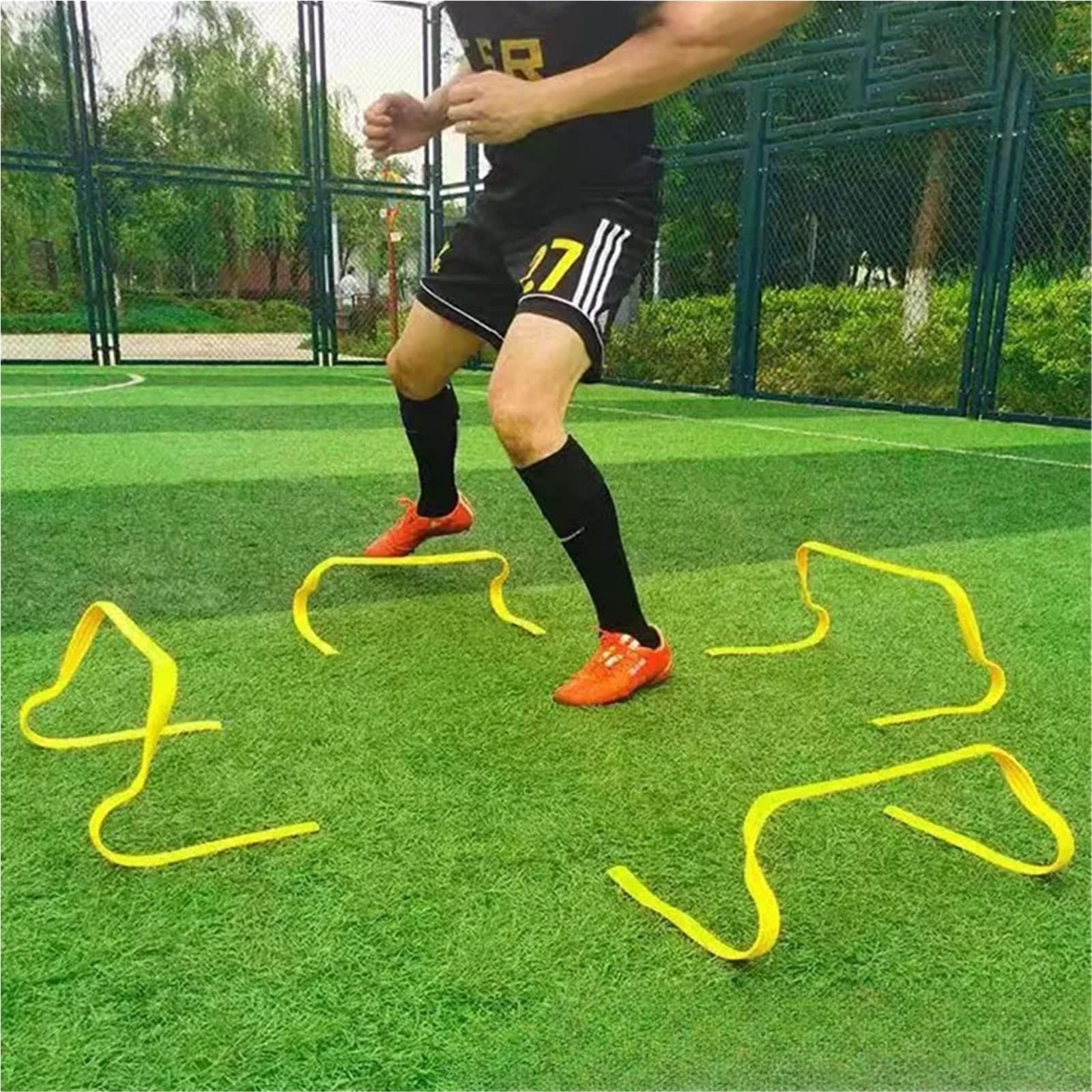 3 Ostacoli da Calcio Portatili, for Allenamento Funzionale di velocità e agilit, Scala Sicurezza Sportiva, Attrezzatura for per Allenamento Sportivo
