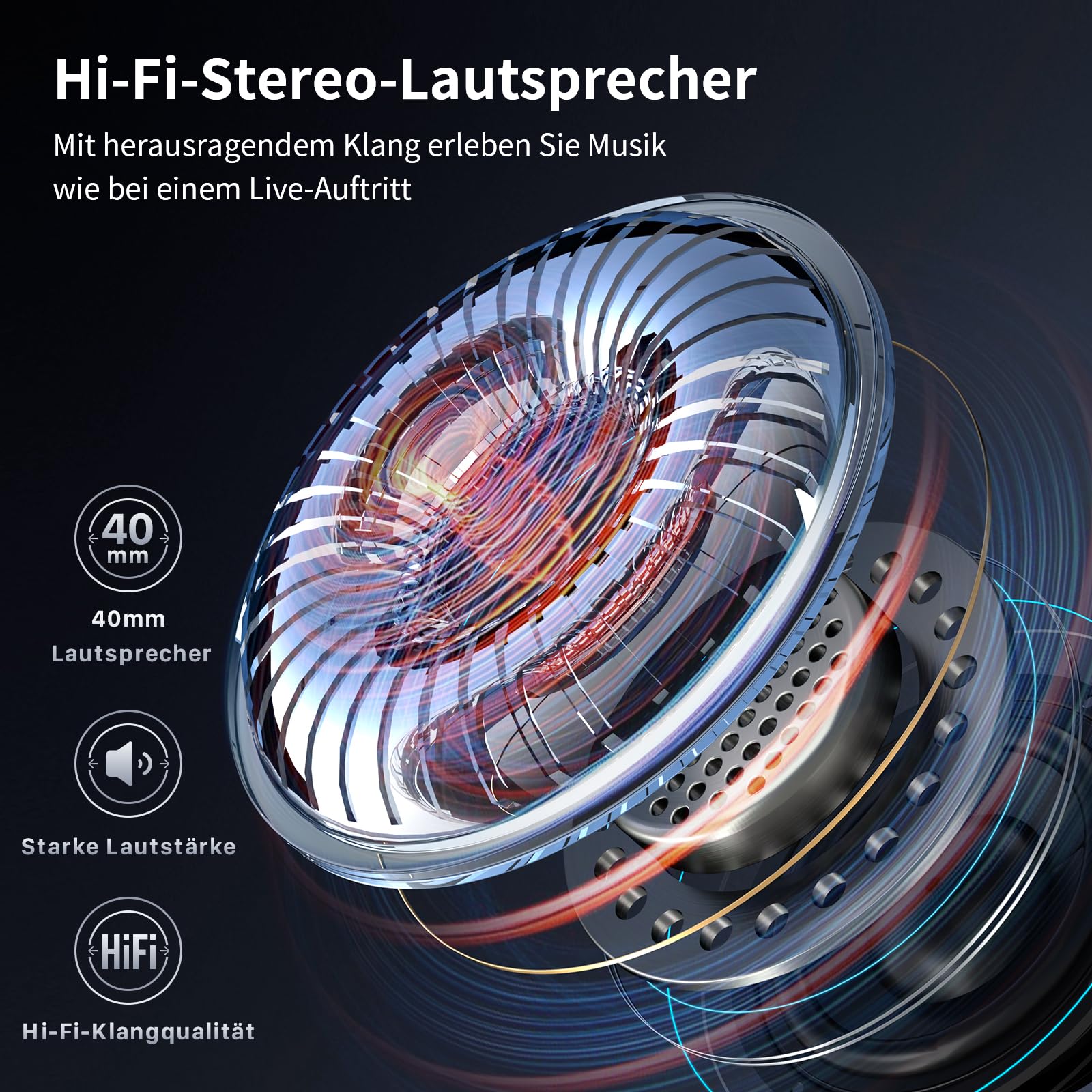 Fodsports FX-S Motorrad Headset Bluetooth 5.4, Helm Kommunikationssystem für 2 Personen, Dreifache Geräuschunterdrückung, IP67 Wasserdicht Freisprecheinrichtung mit Sprachassistent,Große Tasten