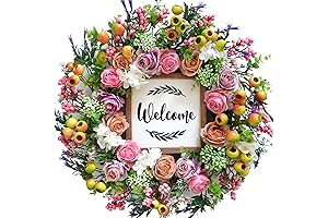 Welcome Spring with Vibrant Bibelot Wreath - A Splash of Bloom for...