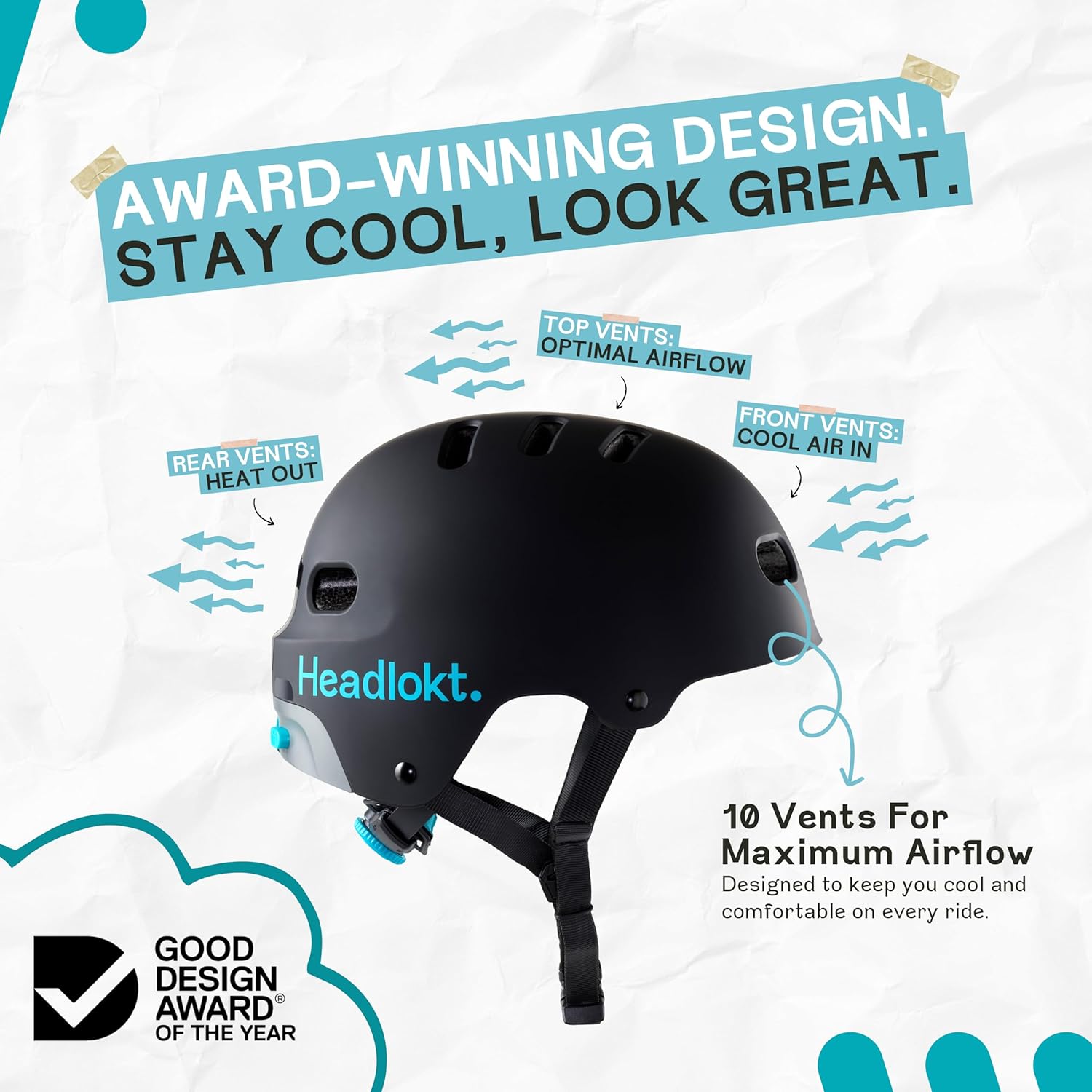 Bike Helmet for Adults: Award Winning, Patented Anti-Theft Lock System, US Certified Safe Bicycle Helmet for Men, Women, Teens | Superior Comfort for Ebike, Scooter, BMX, Skateboard Helmets