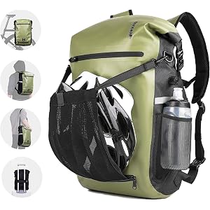 Rhinowalk Bike Pannier Bag Waterproof 22L Bicycle Rear Rack Trunk Bag for Cycling Bicycling Traveling Riding