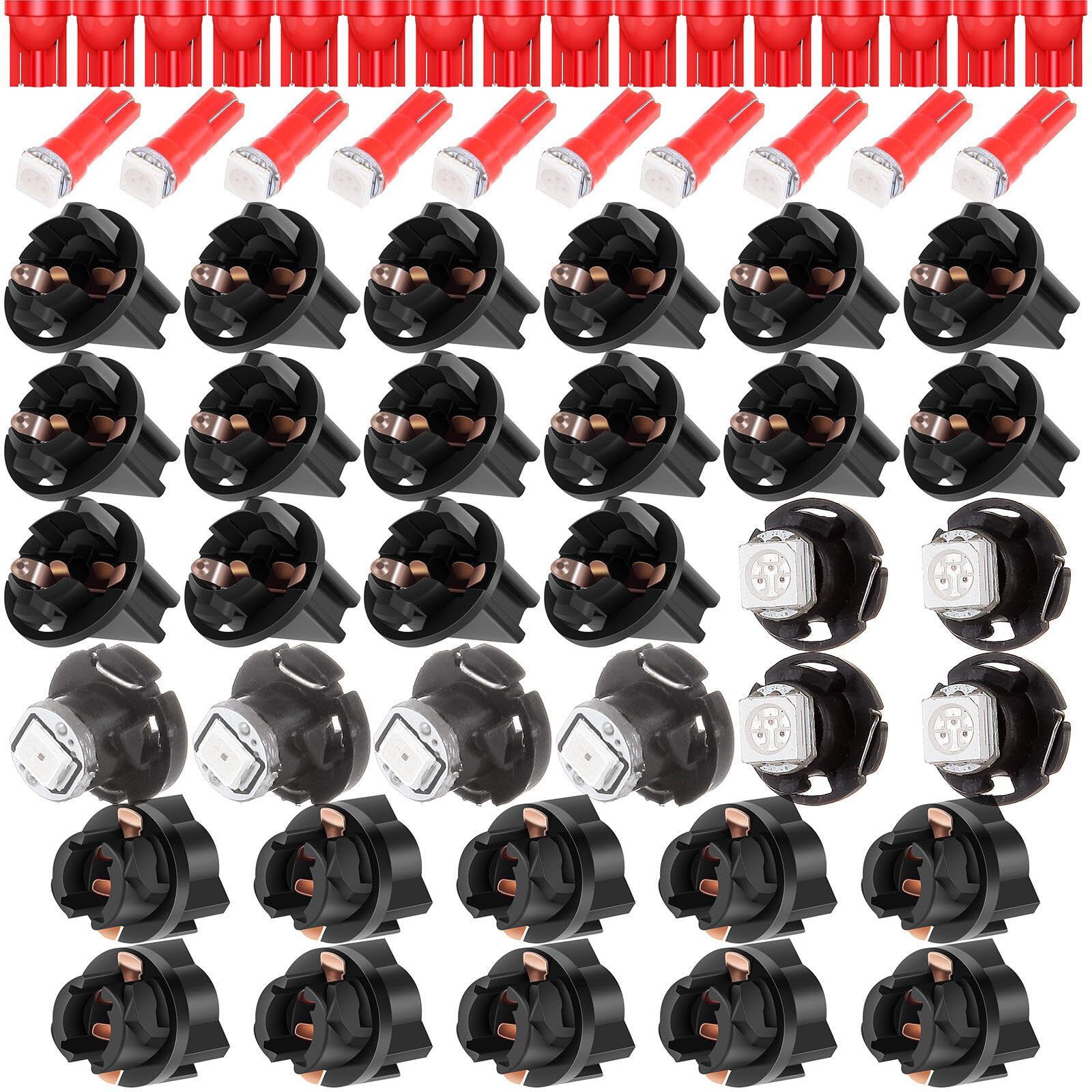 LBRST 16 x T10 6-3020-SMD Red 168 Instrument Lights 16 x T10 168 Twist Lock Socket 10 x T5 1-5050-SMD Red 74 73 2721 Instrument Lights 10 x T5 74 73 2721 Twist Lock Socket