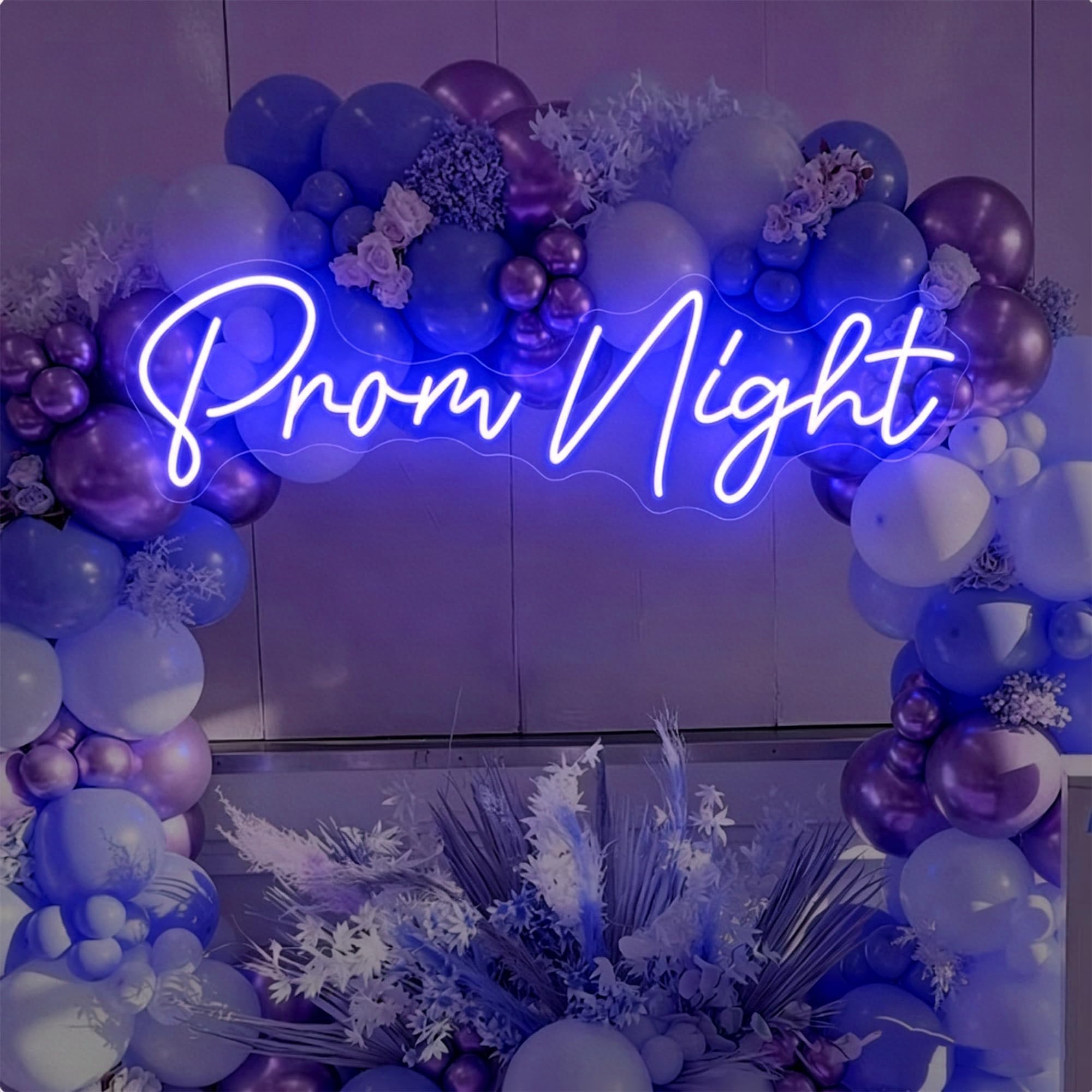 Dimmable Prom Night Neon Sign, USB LED Wall Decor Light for Party, Graduation & Home Decoration