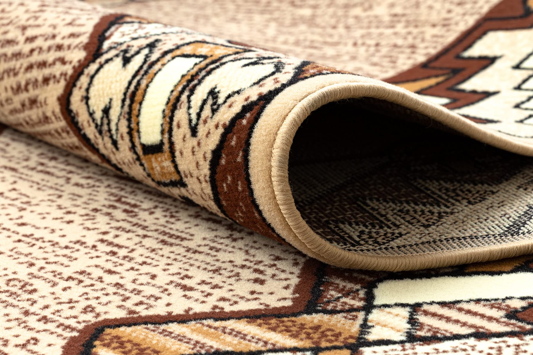 rugsx Läufer BCF Baryton für Flur, Küche beige 60x300 cm