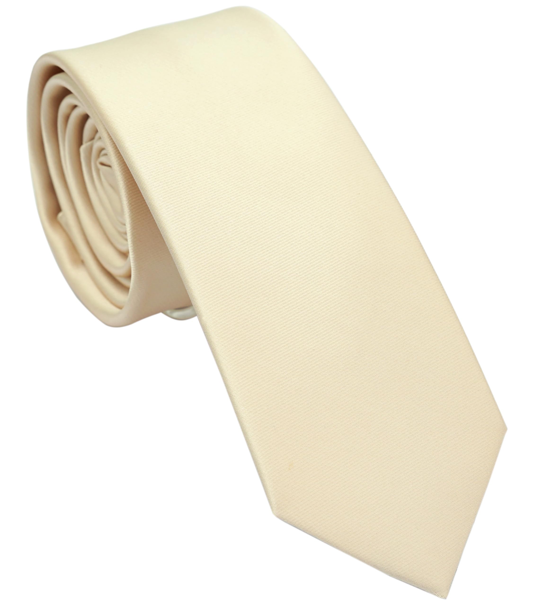 Skinny Ties for Men, 2.5-Inch Slim Neckties, Solid Color Packs