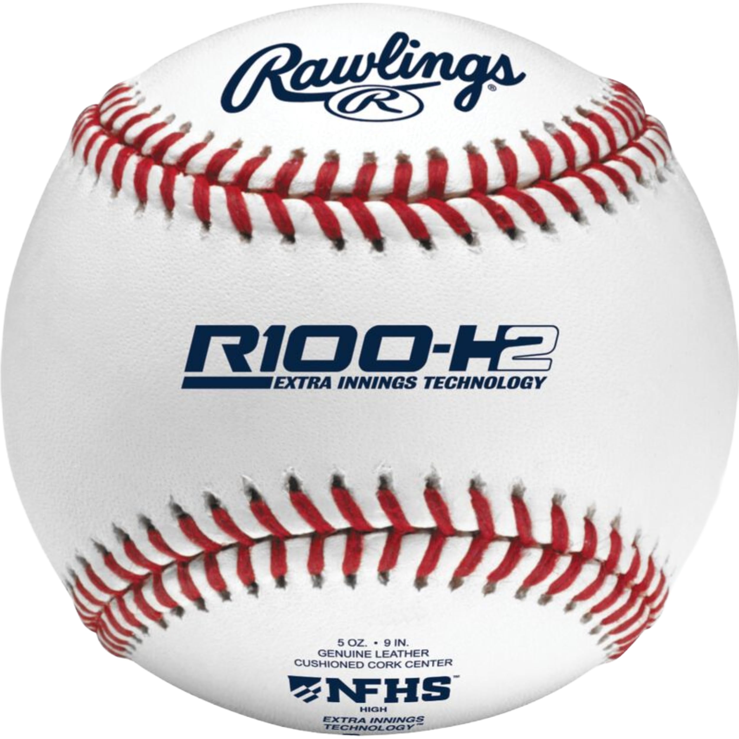 RAWLINGS Baseball Balls Baseballs NFHS NOCSAE-Pelotas de béisbol para Escuela Secundaria, Costura elevada, 12 Unidades, R100-H1, Unisex Adulto